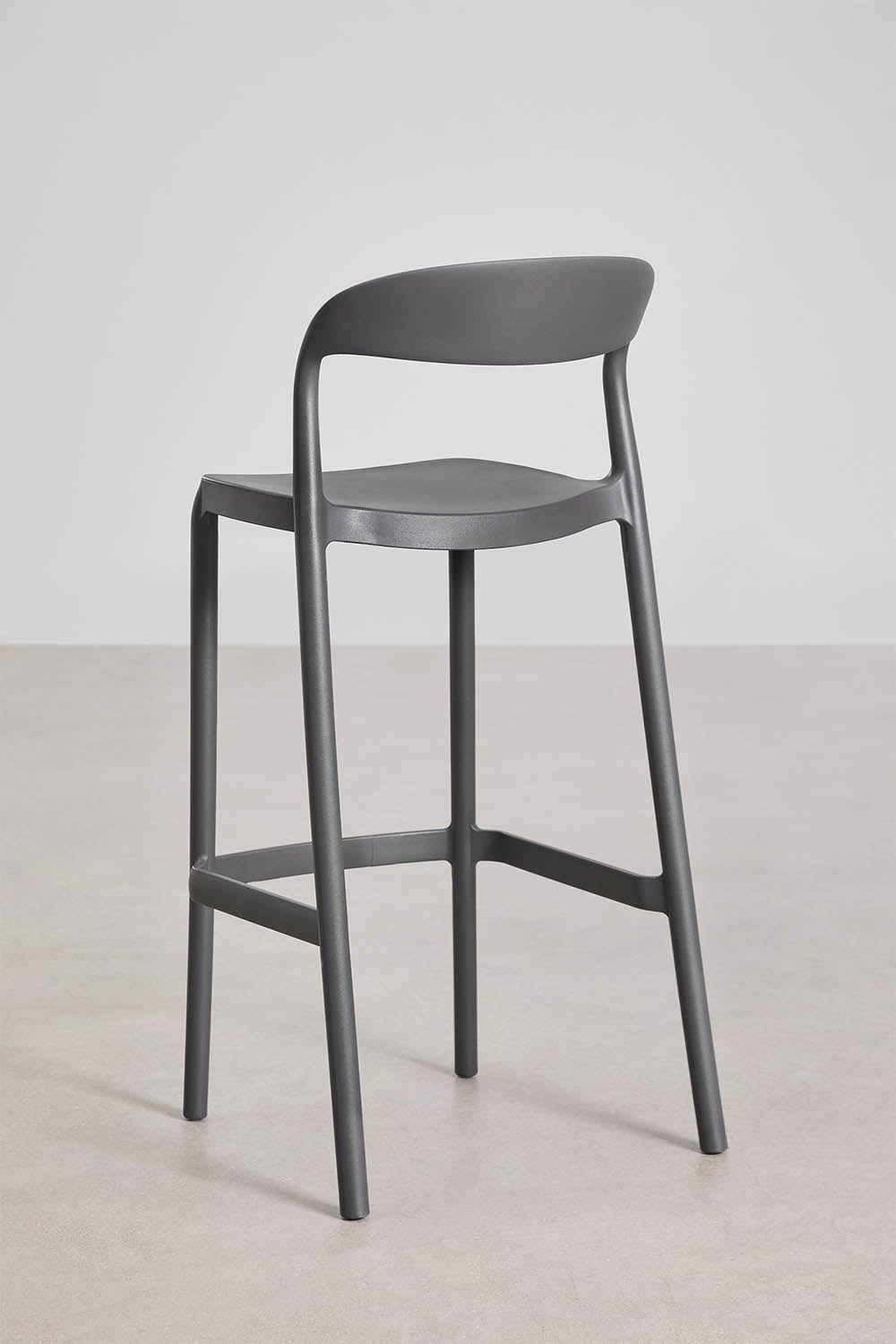 Tabouret de jardin haut empilable en polypropylène Brenza, image de la galerie 3