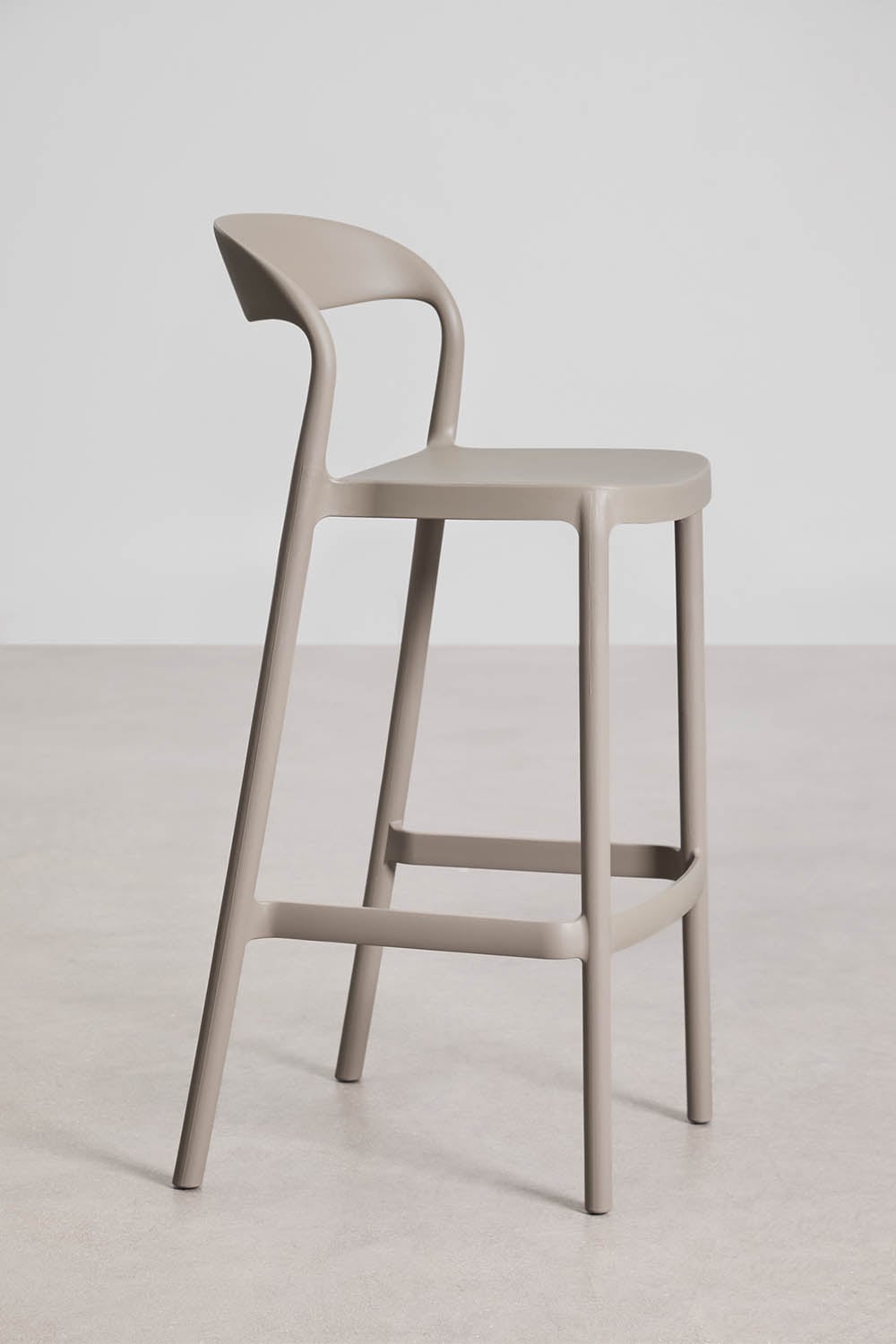 Tabouret de jardin haut empilable en polypropylène Brenza, image de la galerie 2