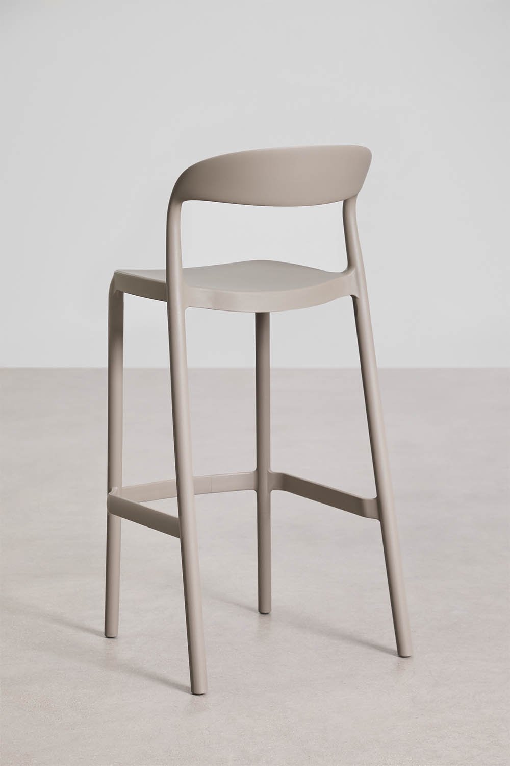 Tabouret de jardin haut empilable en polypropylène Brenza, image de la galerie 3