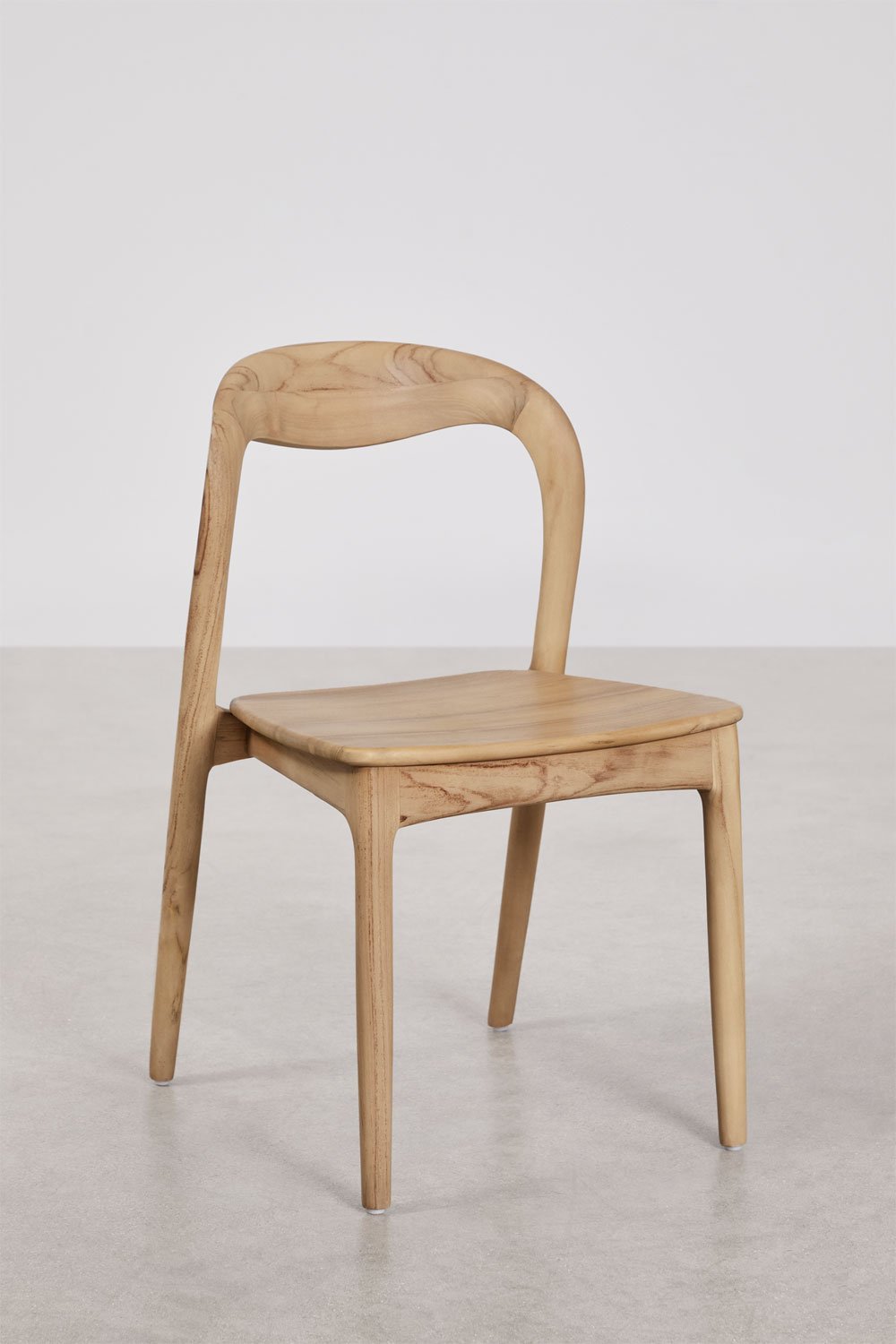 Chaise de salle à manger en bois de teck Varmus, image de la galerie 1