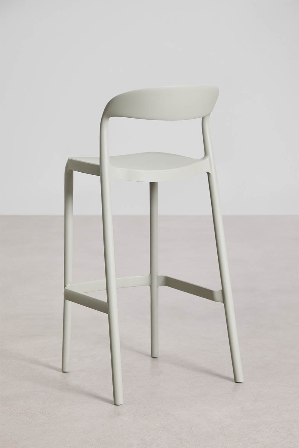 Pack de 2 tabourets hauts empilables en polypropylène Brenza, image de la galerie 3