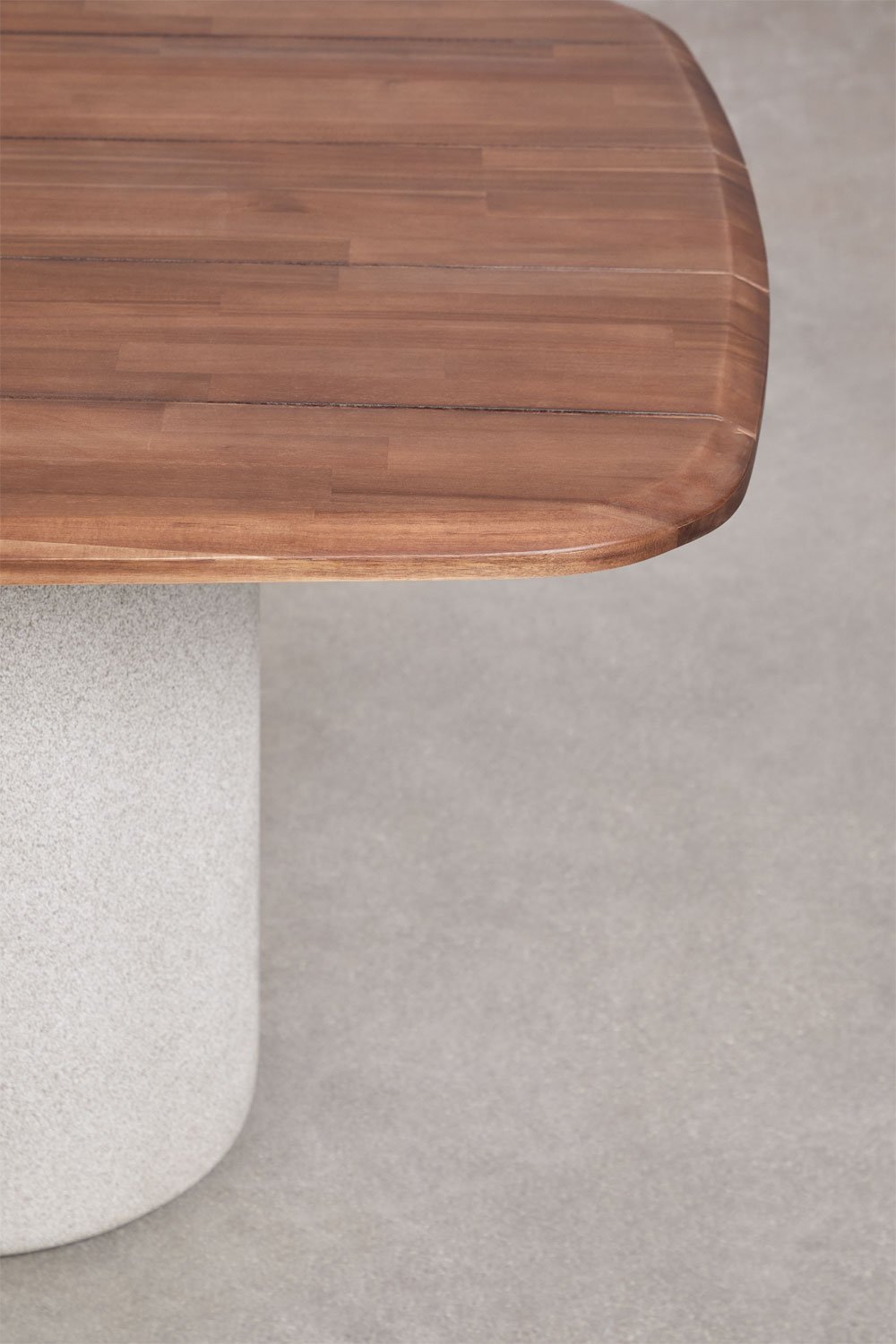 Table à manger rectangulaire 270x110 cm en bois d'acacia Leighton, image de la galerie 4