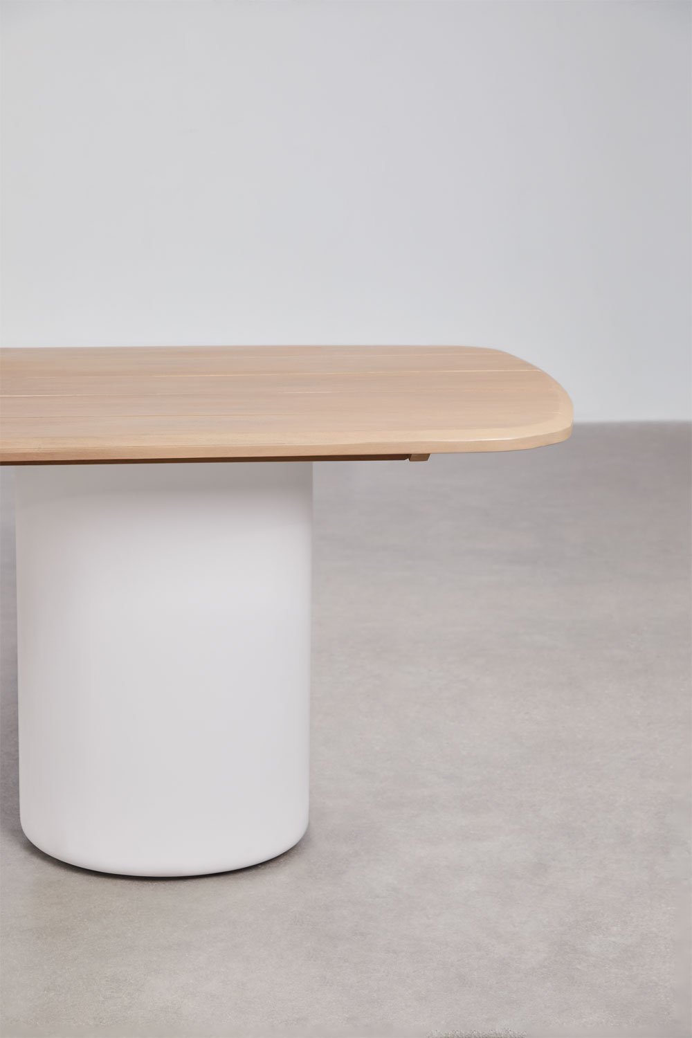 Table à manger rectangulaire 270x110 cm en bois d'acacia Leighton, image de la galerie 3