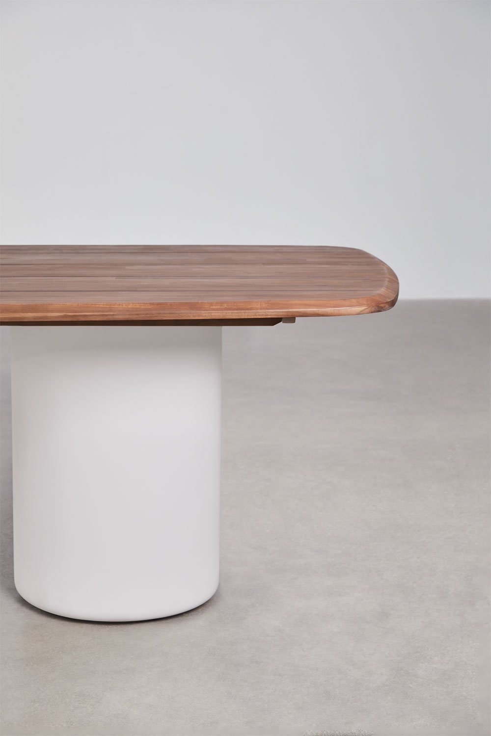 Table à manger rectangulaire 270x110 cm en bois d'acacia Leighton, image de la galerie 3