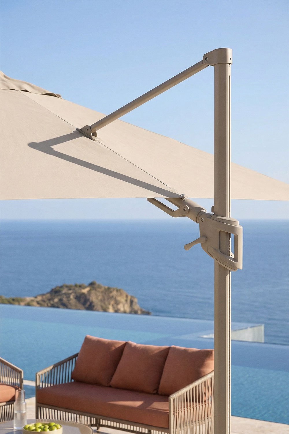 Parasol en tissu et aluminium Hydra, image de la galerie 2