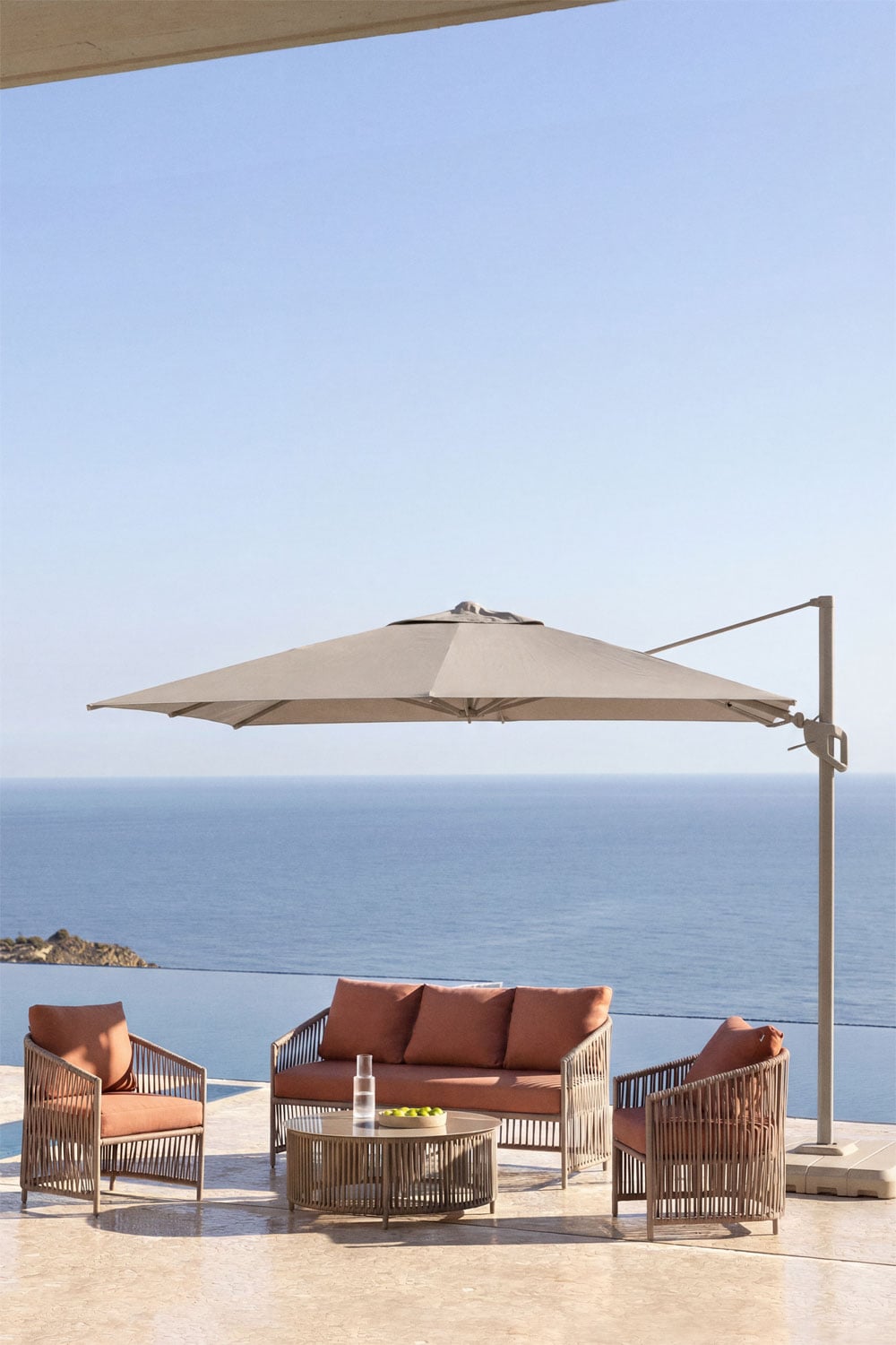 Parasol en tissu et aluminium Hydra, image de la galerie 1