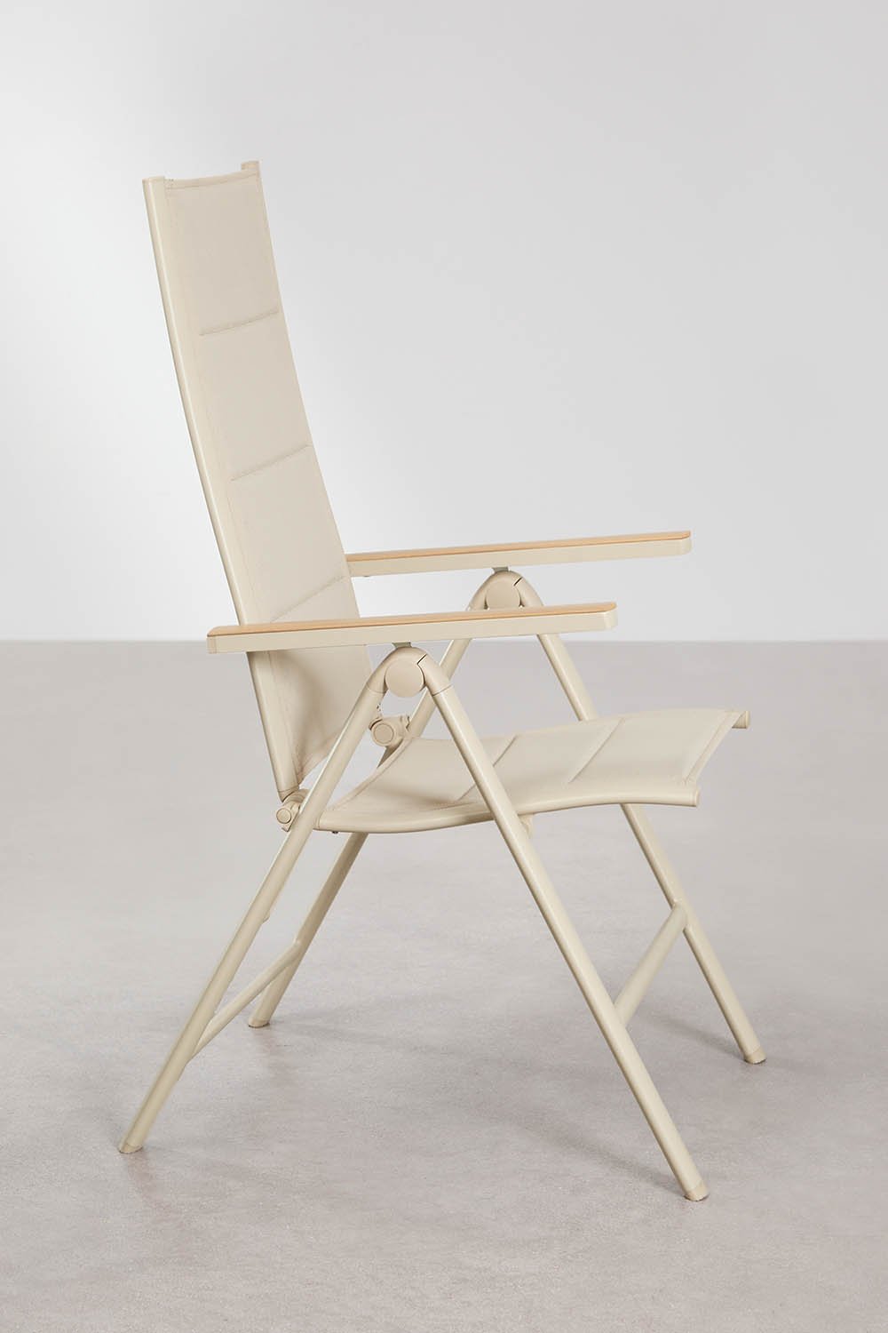 Pack de 2 chaises de jardin inclinables et pliantes avec accoudoirs en aluminium Elide, image de la galerie 3