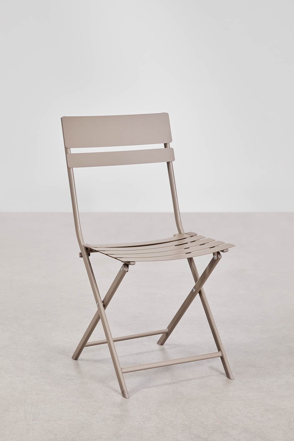 Pack de 2 chaises de salle à manger pliantes en acier Tamarit, image de la galerie 2