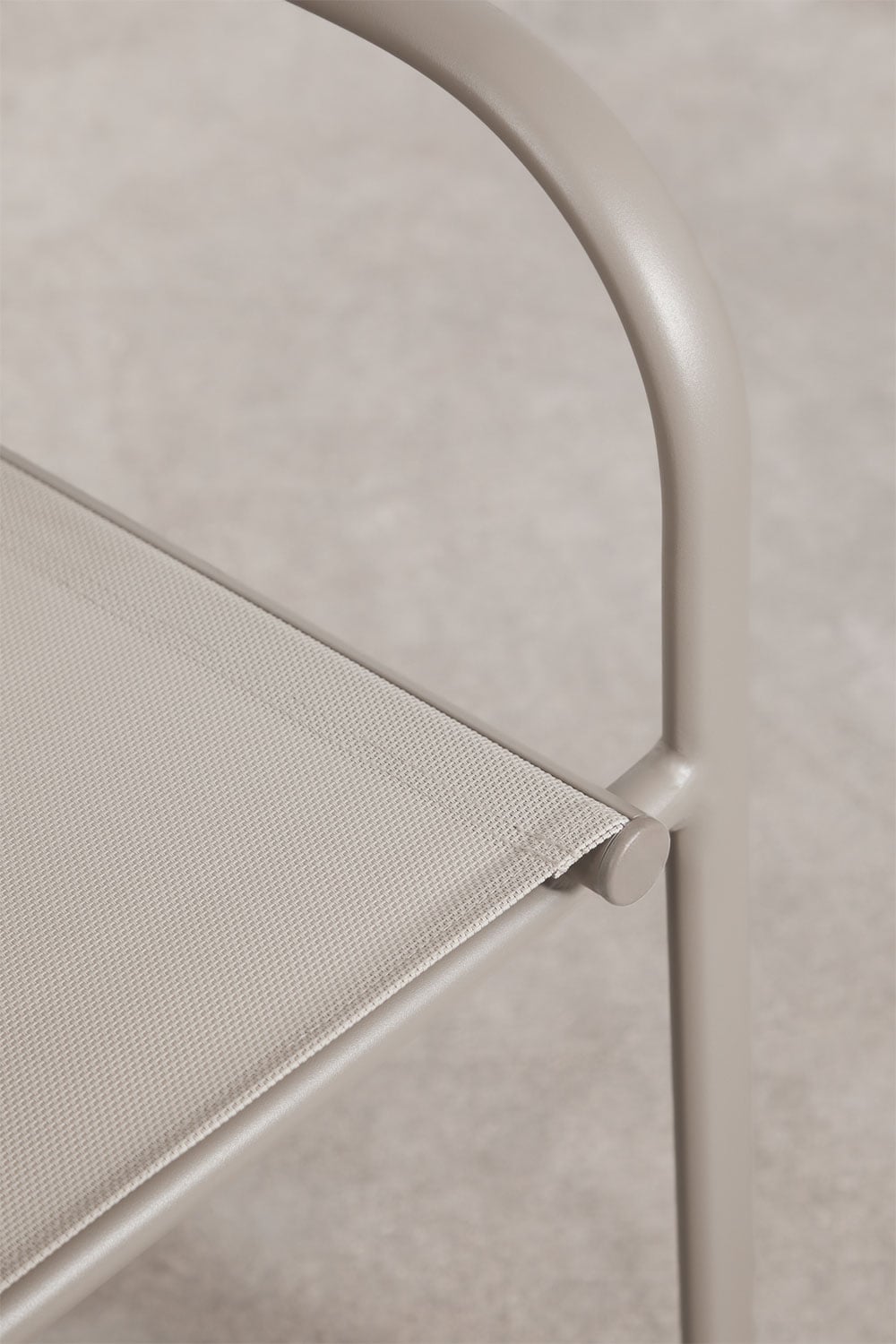 Chaise de jardin empilable avec accoudoirs en aluminium Olenia, image de la galerie 7