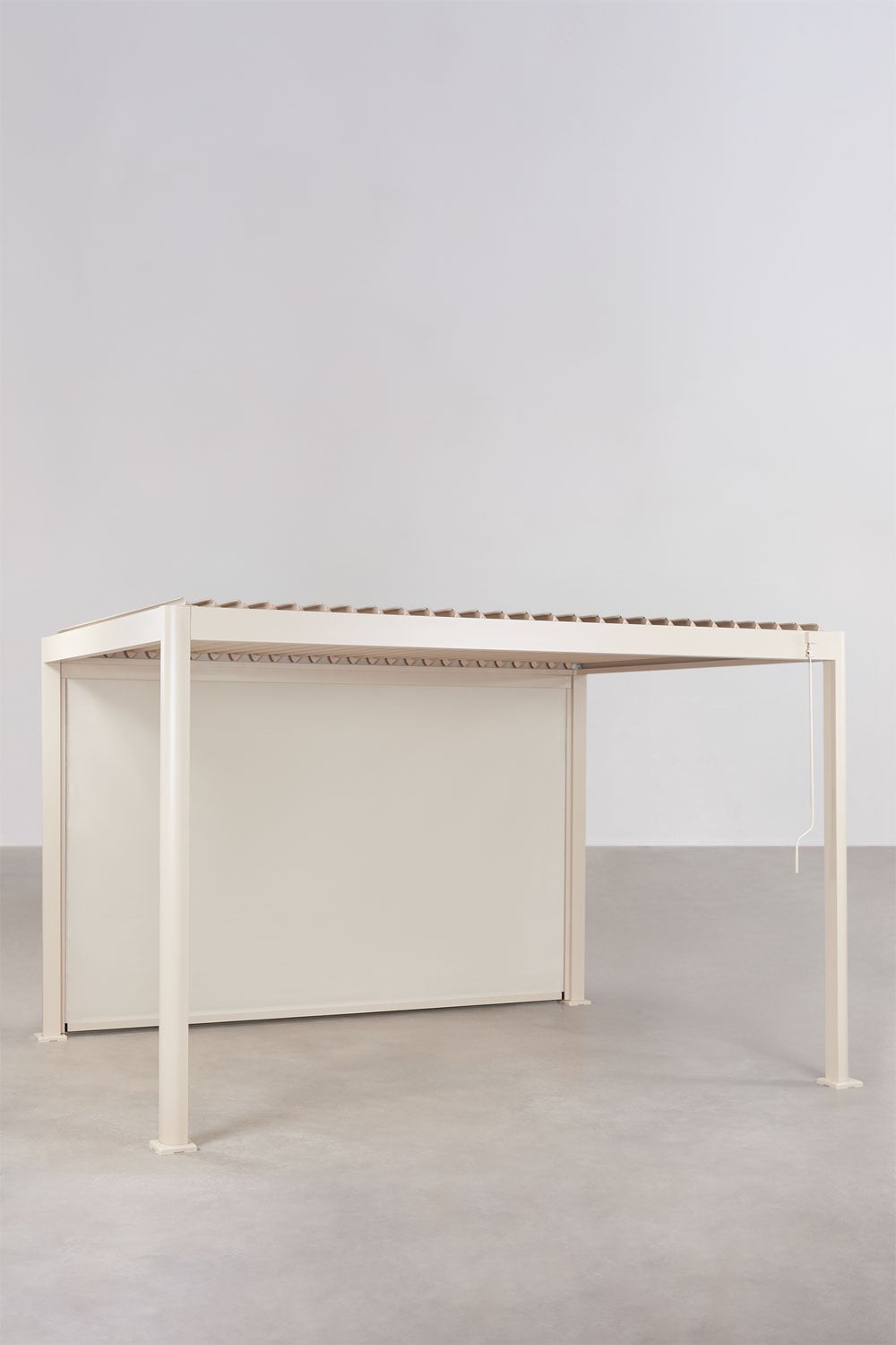 Store latéral pour pergola bioclimatique en aluminium avec lames Druvia, image de la galerie 1