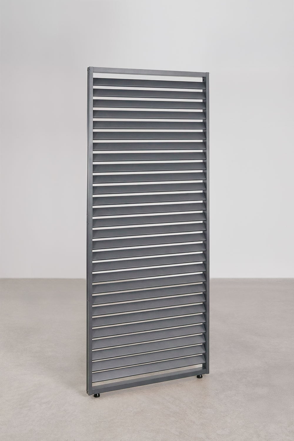 Pack de 2 panneaux latéraux pour pergola bioclimatique en aluminium avec lames Druvia, image de la galerie 1