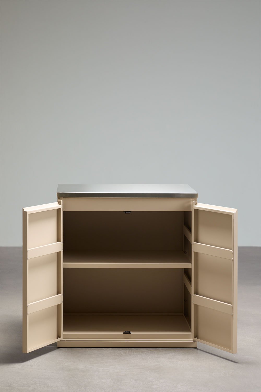 Module de rangement pour cuisine modulaire d'extérieur en acier Rivana, image de la galerie 3