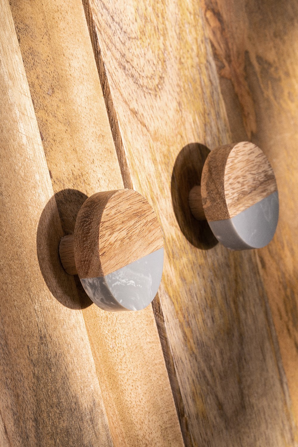 Set de 2 poignées en résine Soleil, image de la galerie 1