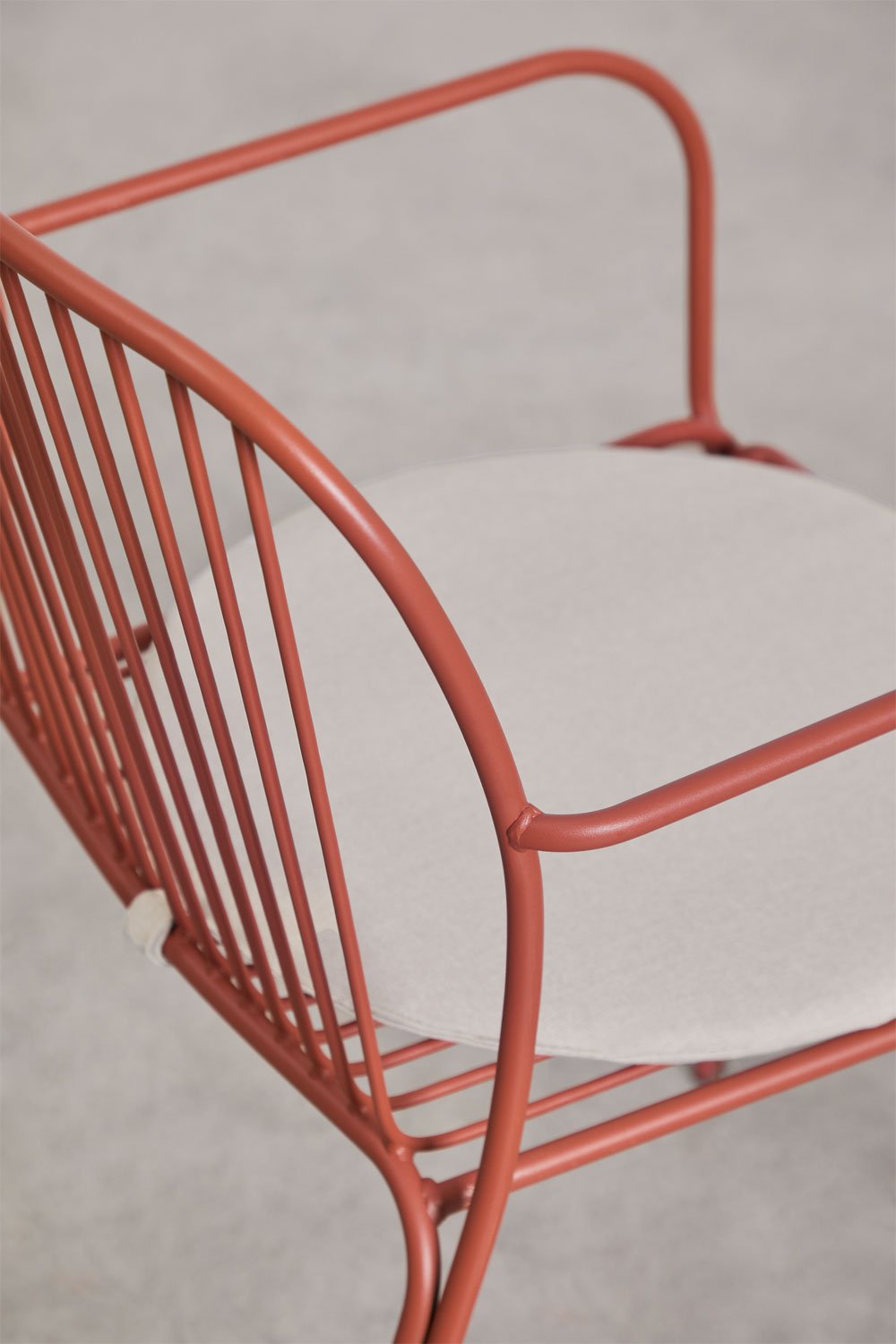 Chaise de salle à manger avec accoudoirs en acier Anerina, image de la galerie 5