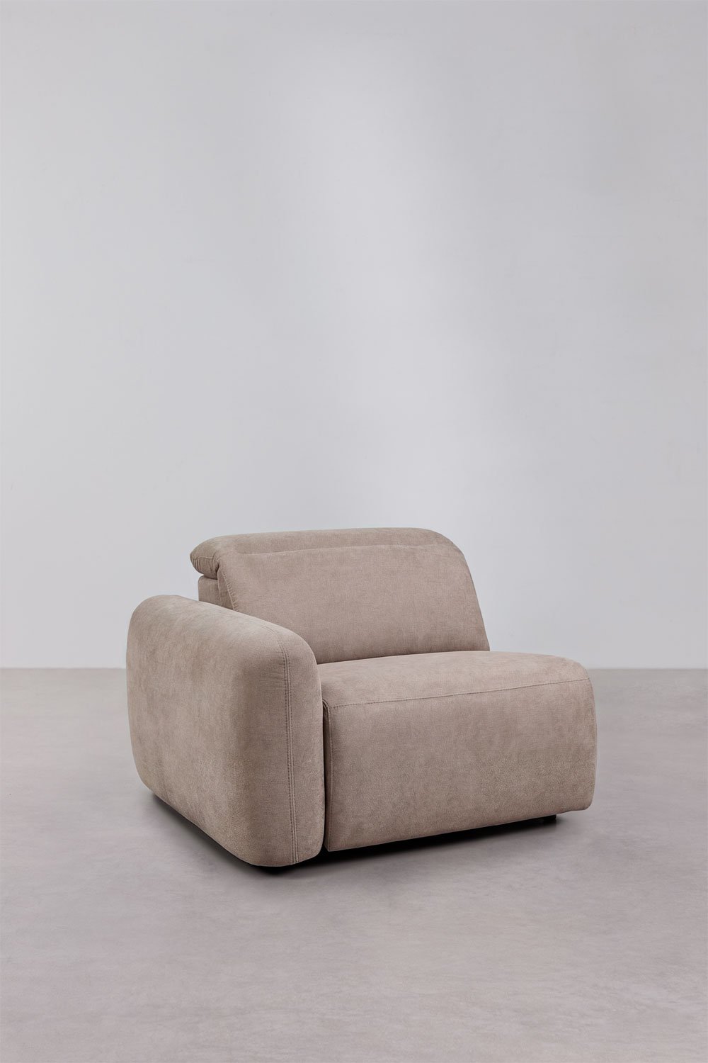 Ensemble de salon avec canapé 2 places inclinable et électrique et fauteuil tapissé Peggy, image de la galerie 9