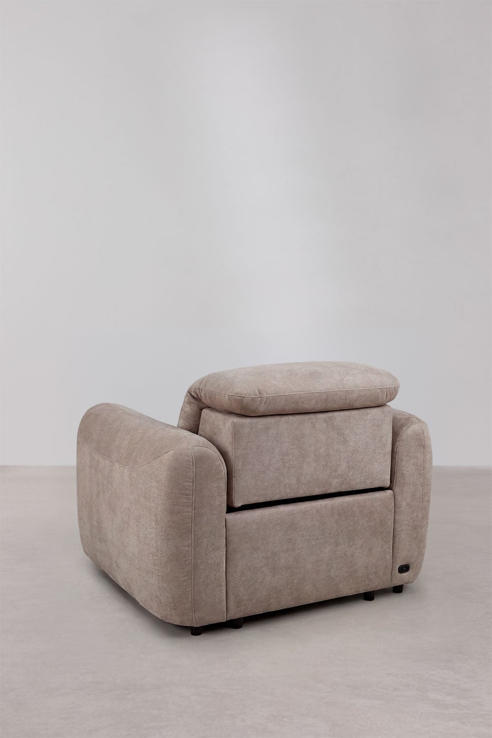 Ensemble de salon avec canapé 3 places inclinable et électrique et fauteuil tapissé Peggy, image de la galerie 7