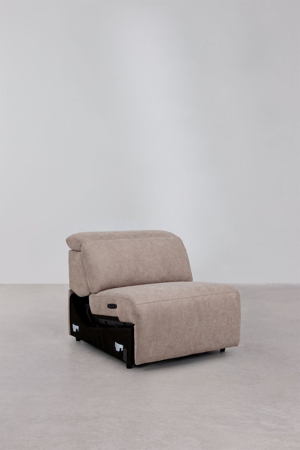 Ensemble de salon avec canapé 3 places inclinable et électrique et fauteuil tapissé Peggy, image de la galerie 11