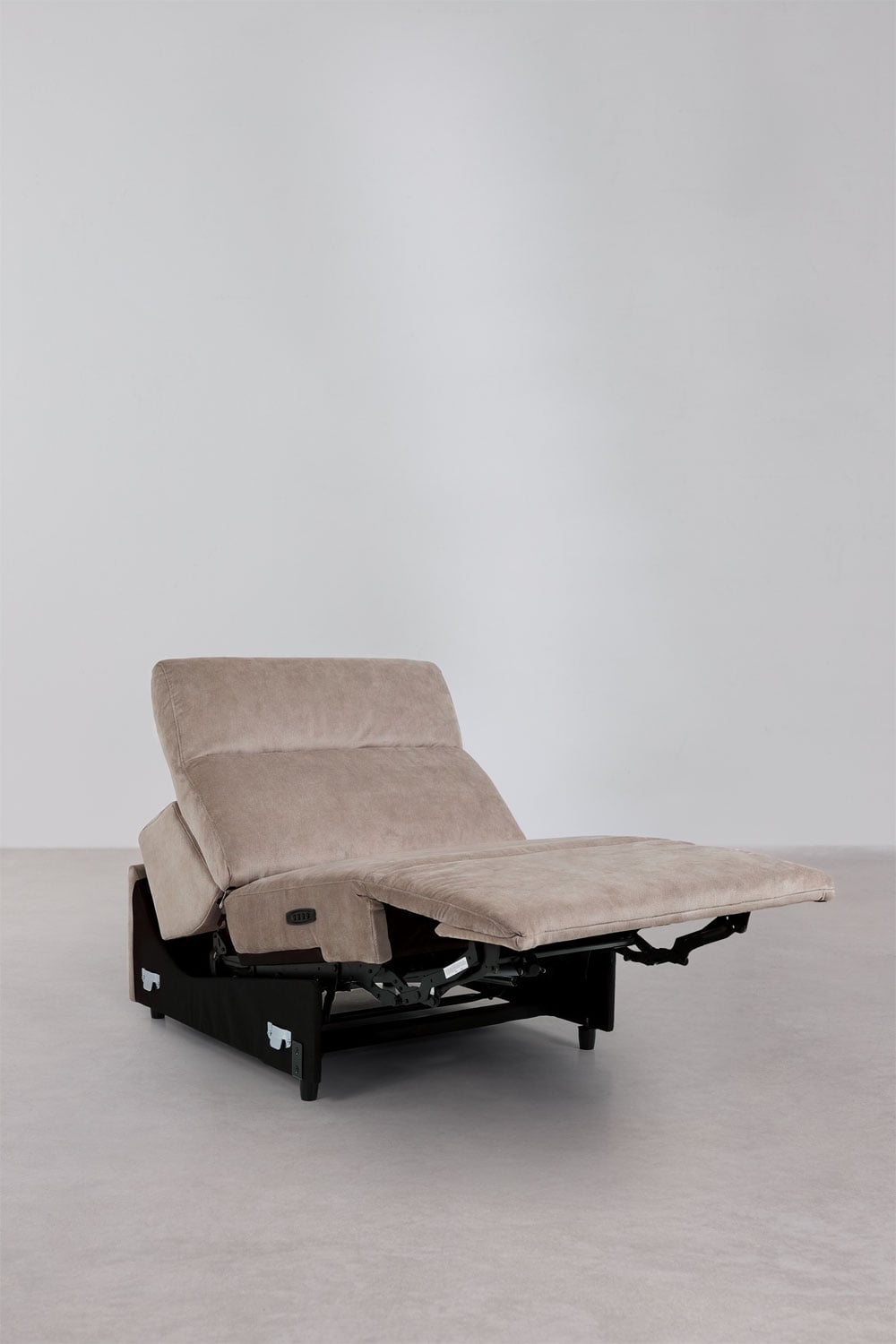 Ensemble de salon avec canapé 3 places inclinable et électrique et fauteuil tapissé Peggy, image de la galerie 12