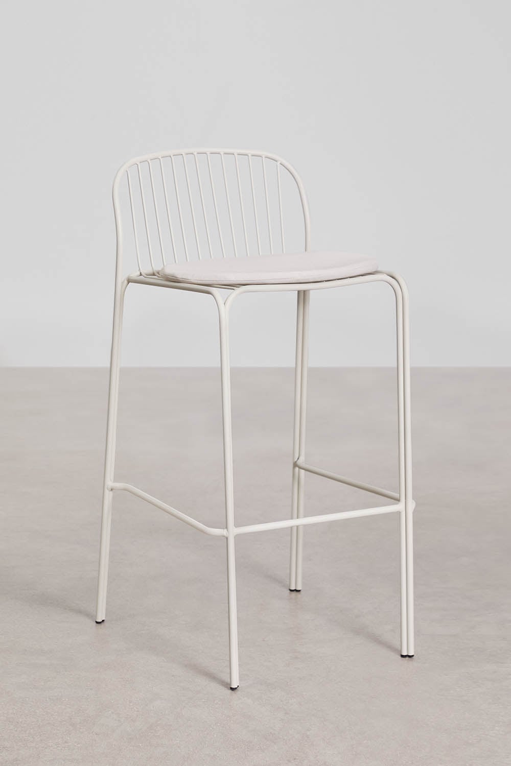 Pack de 2 tabourets hauts de jardin en acier Anerina, image de la galerie 3