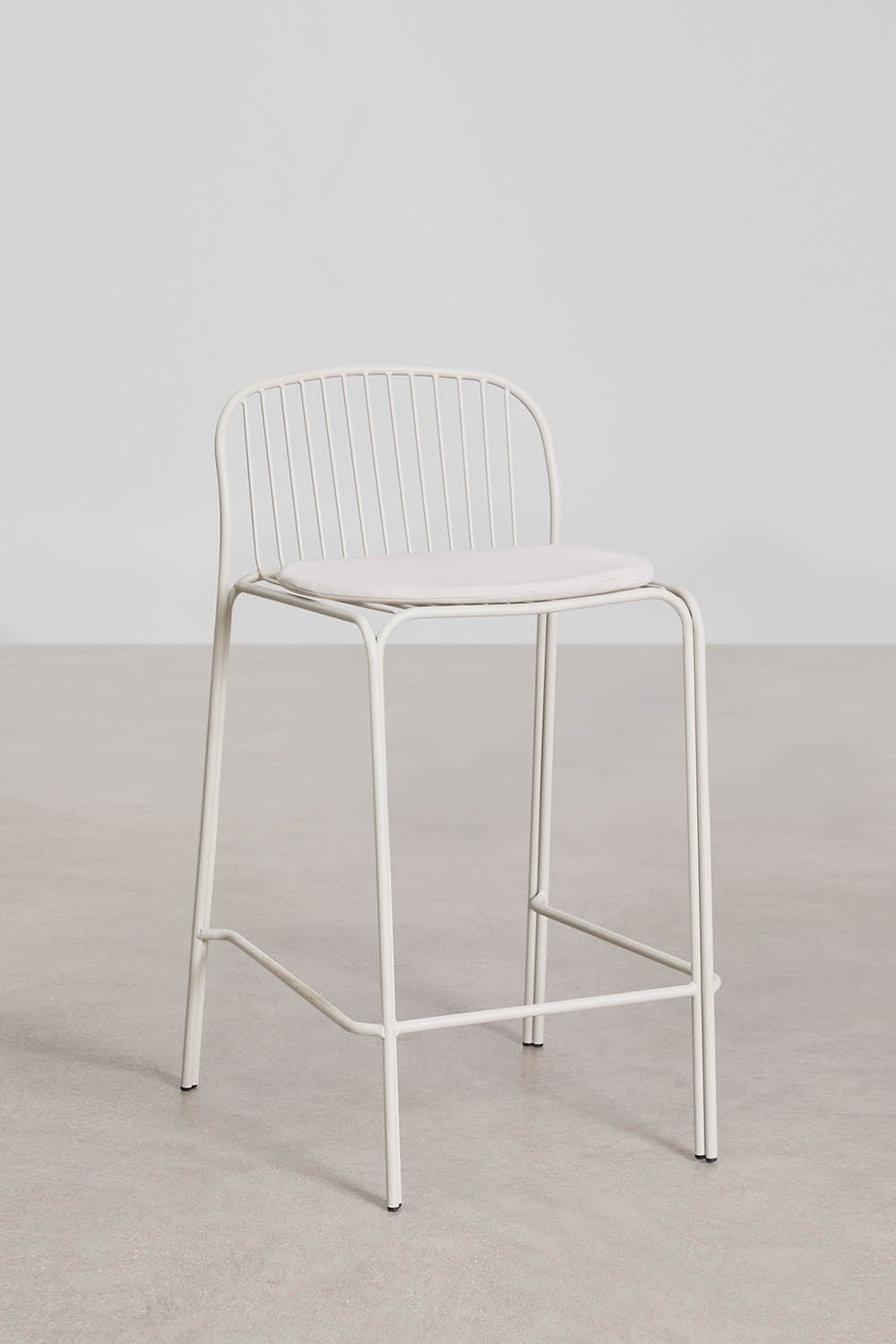 Pack de 4 tabourets de jardin hauts en acier Anerina, image de la galerie 1