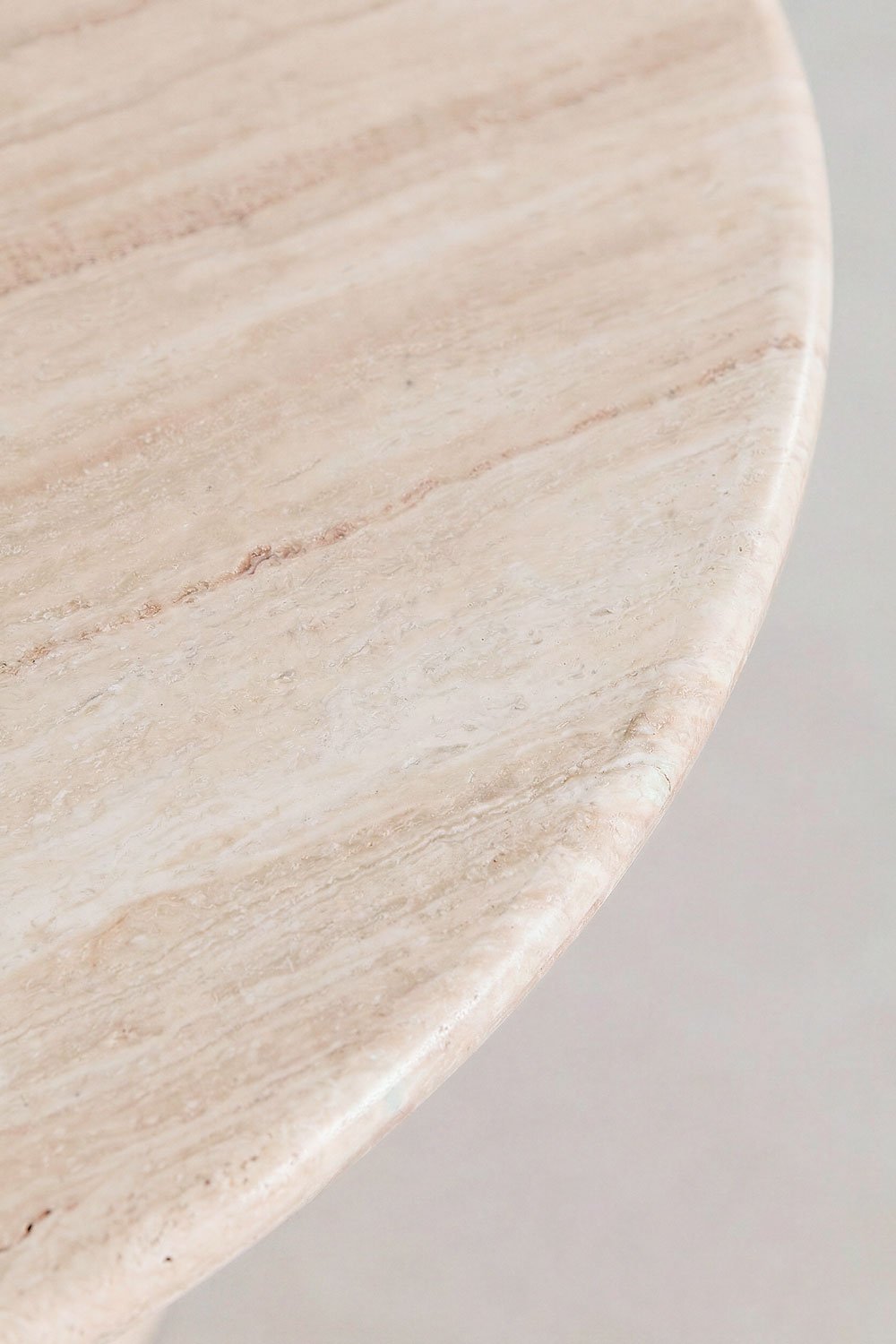 Table de salle à manger ronde Ø120 cm en pierre naturelle Grosseto, image de la galerie 6