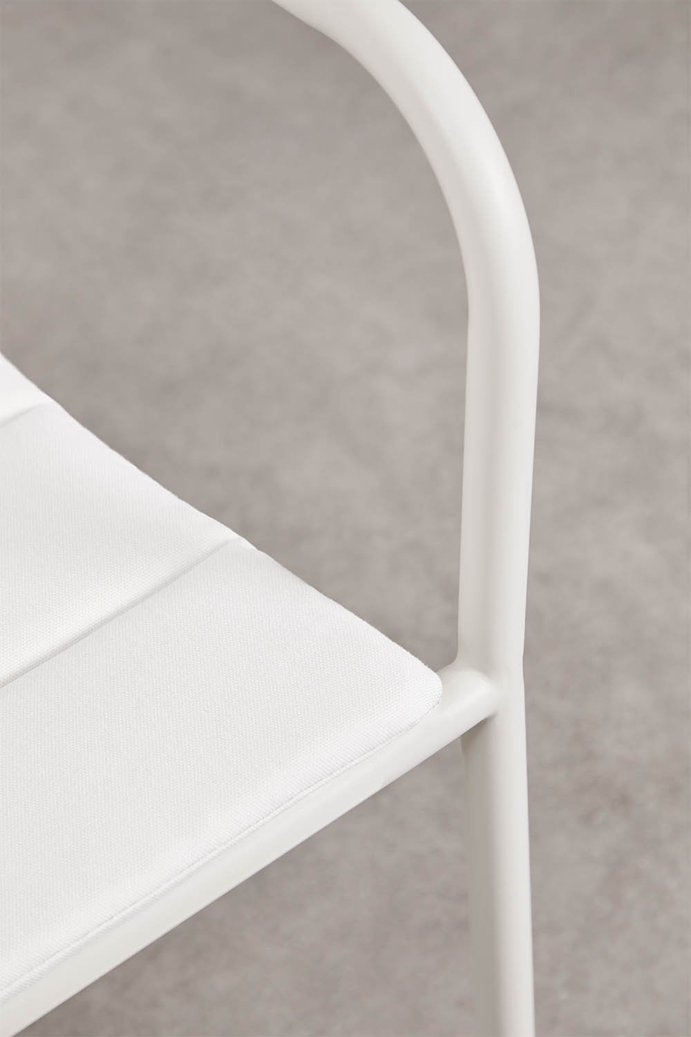 Chaise de jardin empilable avec accoudoirs en acier Tossa, image de la galerie 5