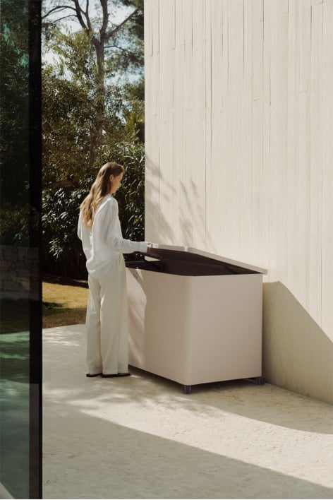 Coffre de rangement pour jardin en acier Forzan