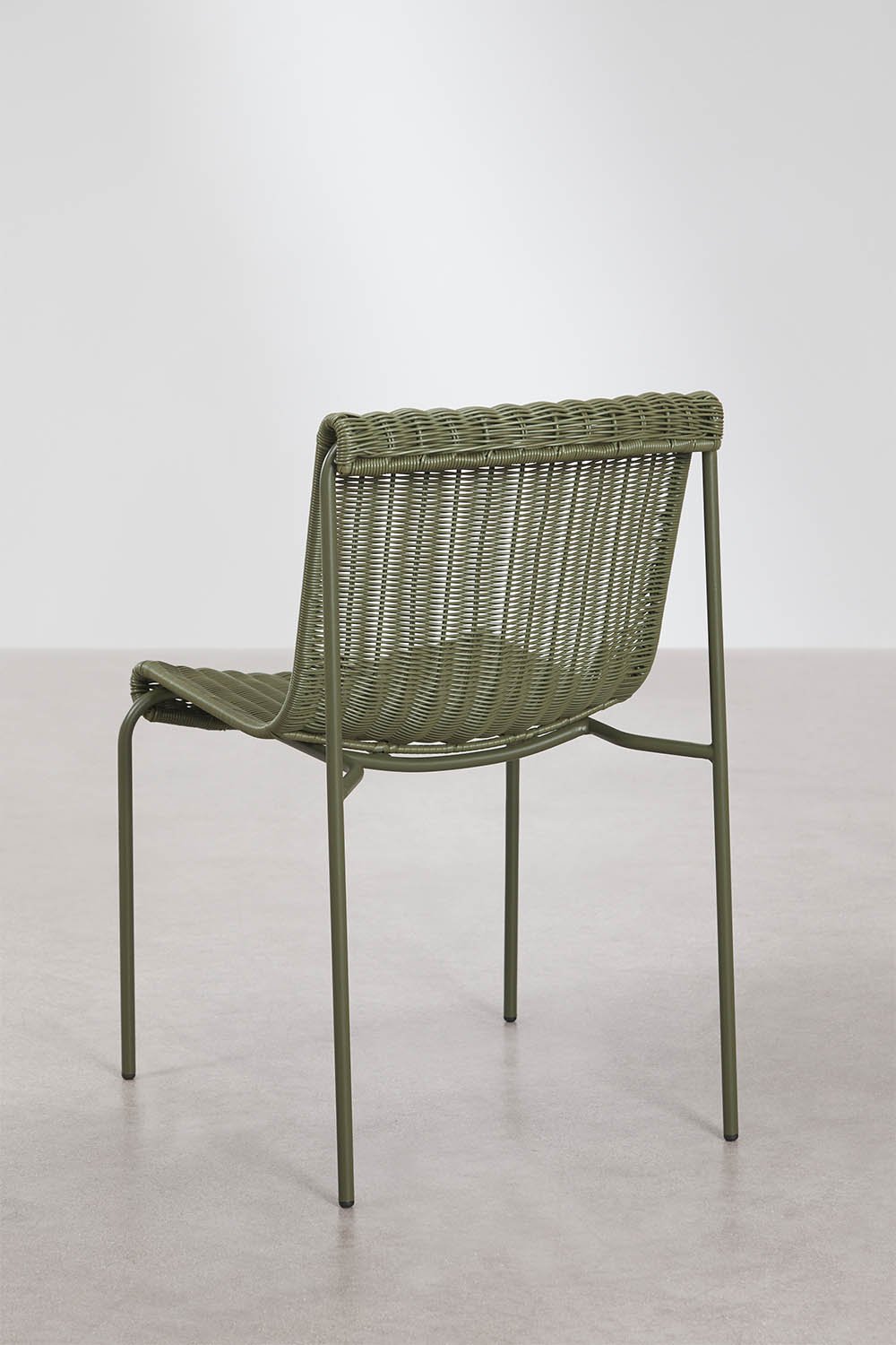 Chaise de jardin en rotin synthétique et acier Revia, image de la galerie 3