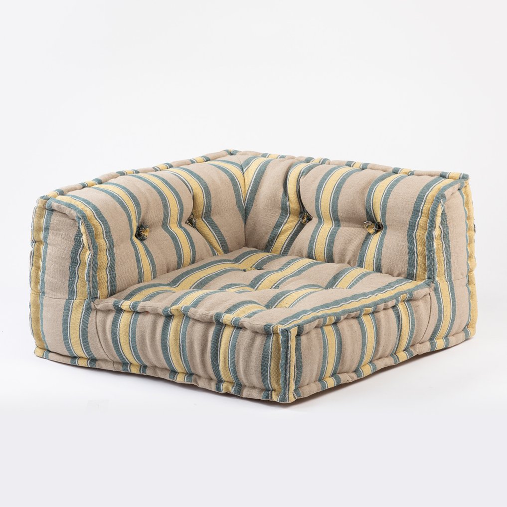 Canapé d'angle modulable en coton Flaf, image de la galerie 1