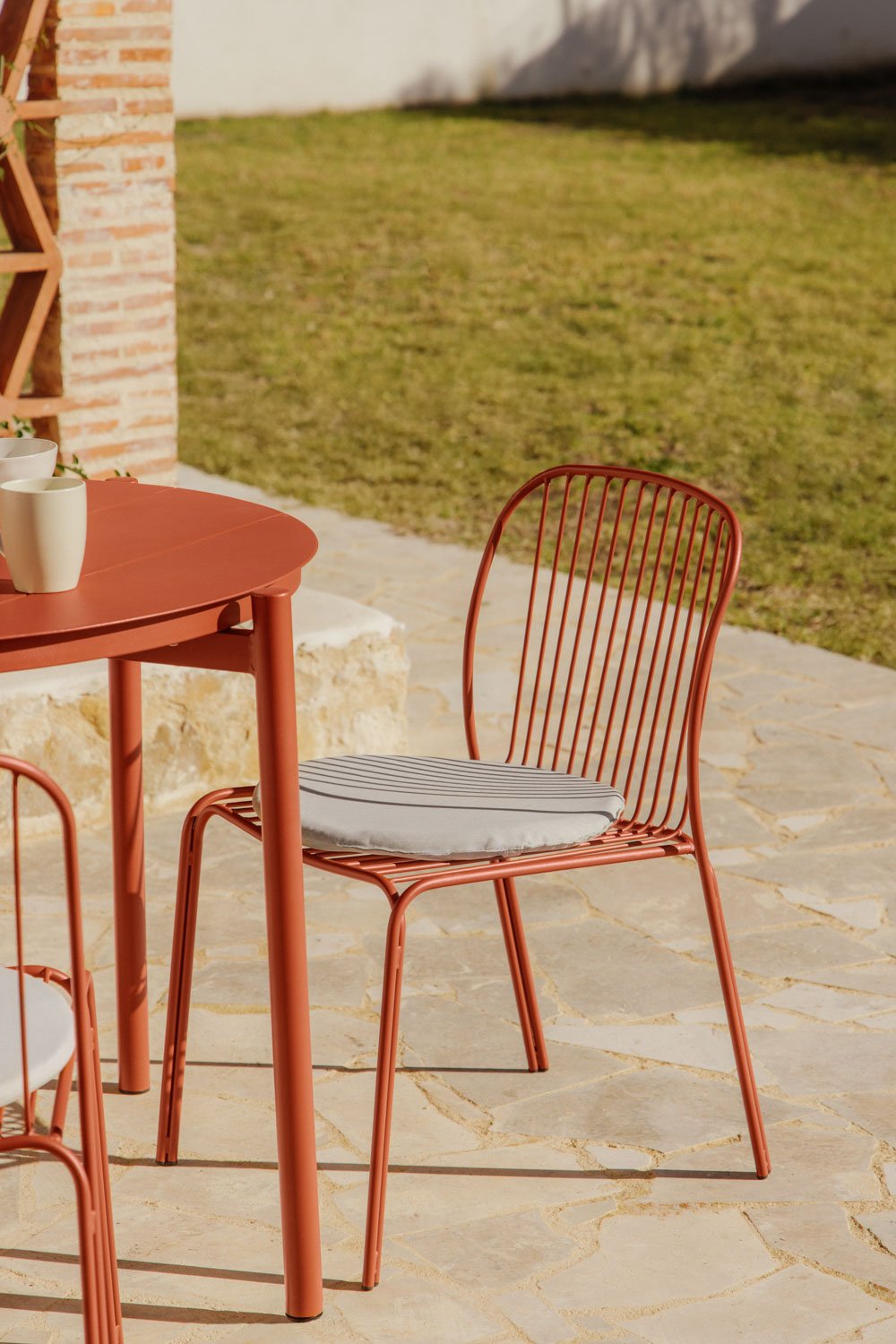 Pack de 2 chaises de jardin en acier Anerina, image de la galerie 8