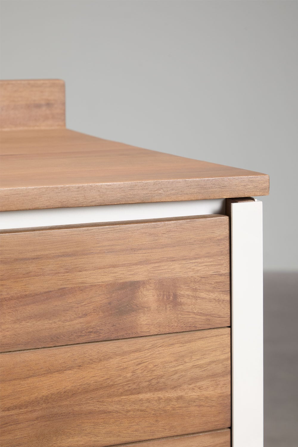 Cuisine modulaire d'extérieur 7 pièces avec évier, panneau organisateur et rangement en bois d'acacia Reggie, image de la galerie 4