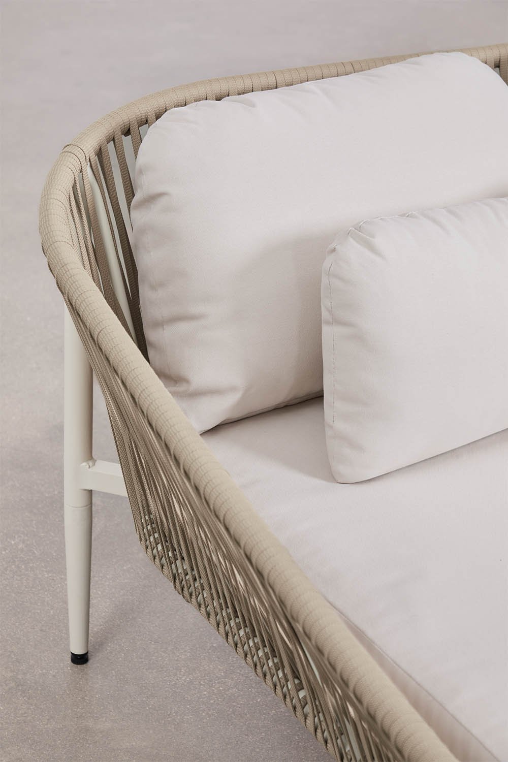 Chaise longue double en aluminium avec coussins Renslow, image de la galerie 4