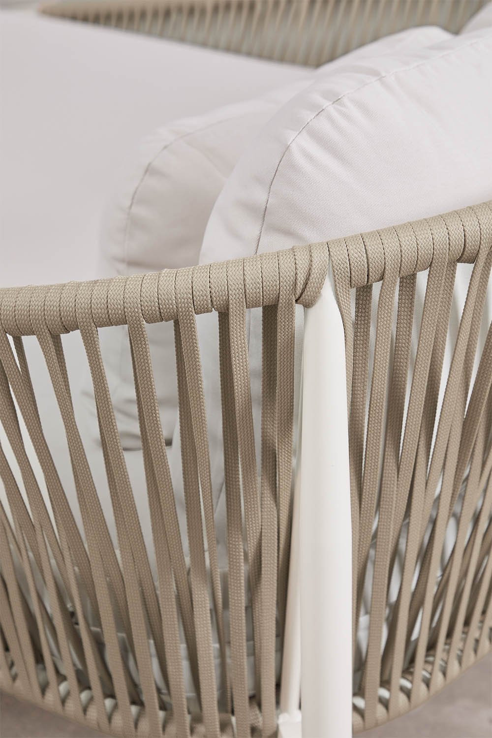 Chaise longue double en aluminium avec coussins Renslow, image de la galerie 5