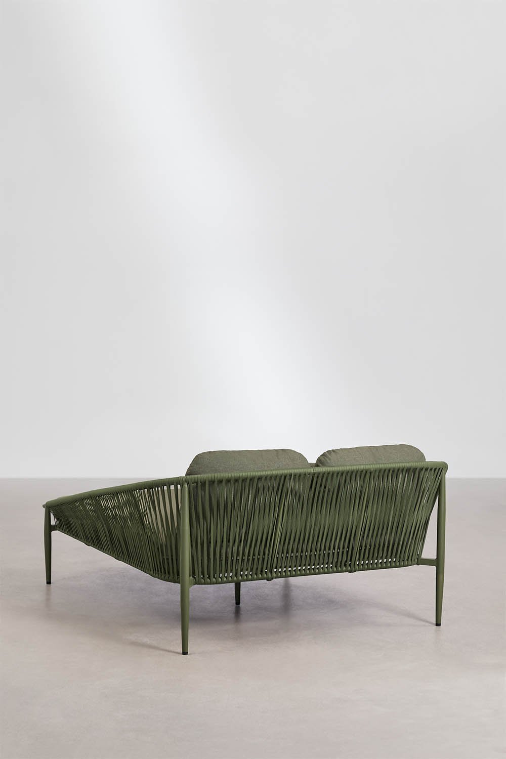 Chaise longue double en aluminium avec coussin Renslow, image de la galerie 3