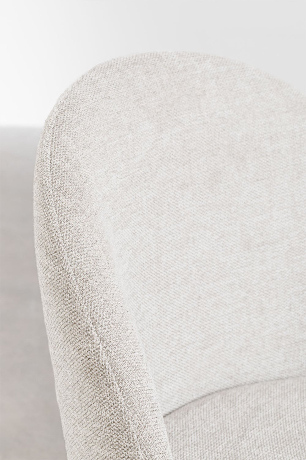 Pack de 4 chaises de salle à manger rembourrées et en acier Kana, image de la galerie 4