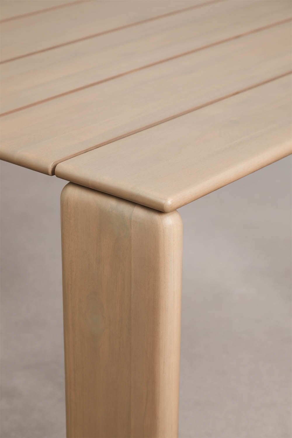 Table de jardin rectangulaire en bois d'acacia Kandroa, image de la galerie 5