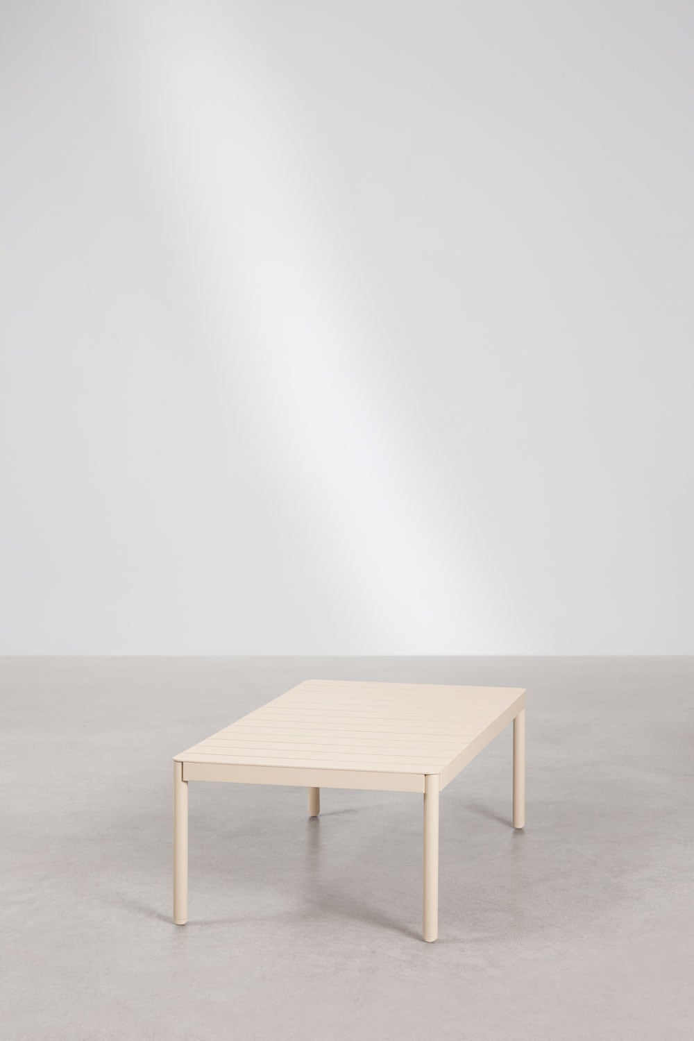 Table basse rectangulaire de jardin 110x60 cm en aluminium Boleni, image de la galerie 2