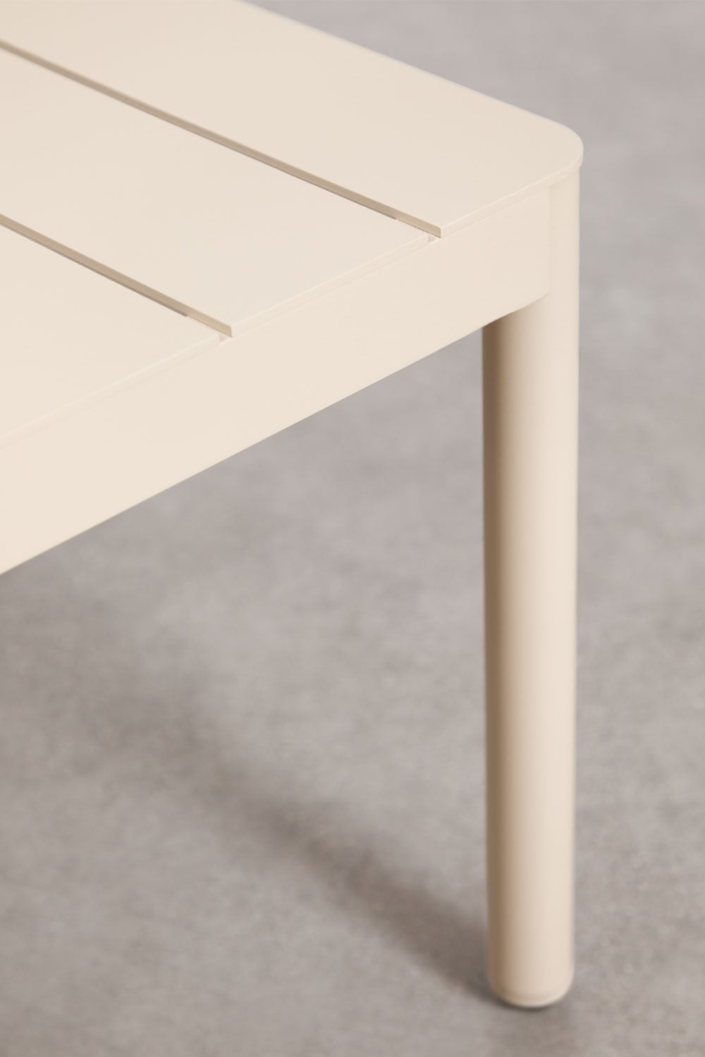 Table basse rectangulaire de jardin 110x60 cm en aluminium Boleni, image de la galerie 3