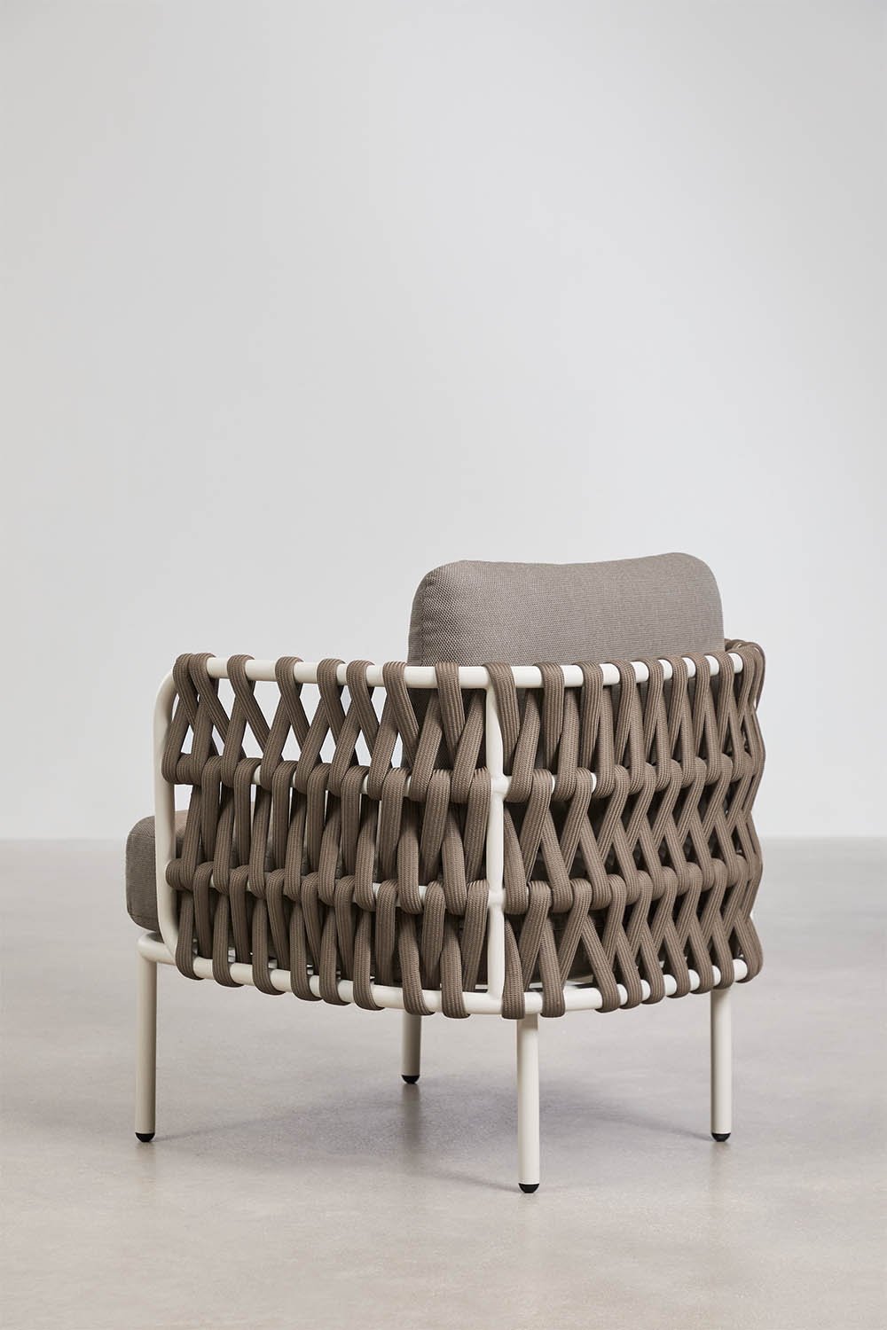 Fauteuil de jardin en aluminium et corde tressée Tevary, image de la galerie 6