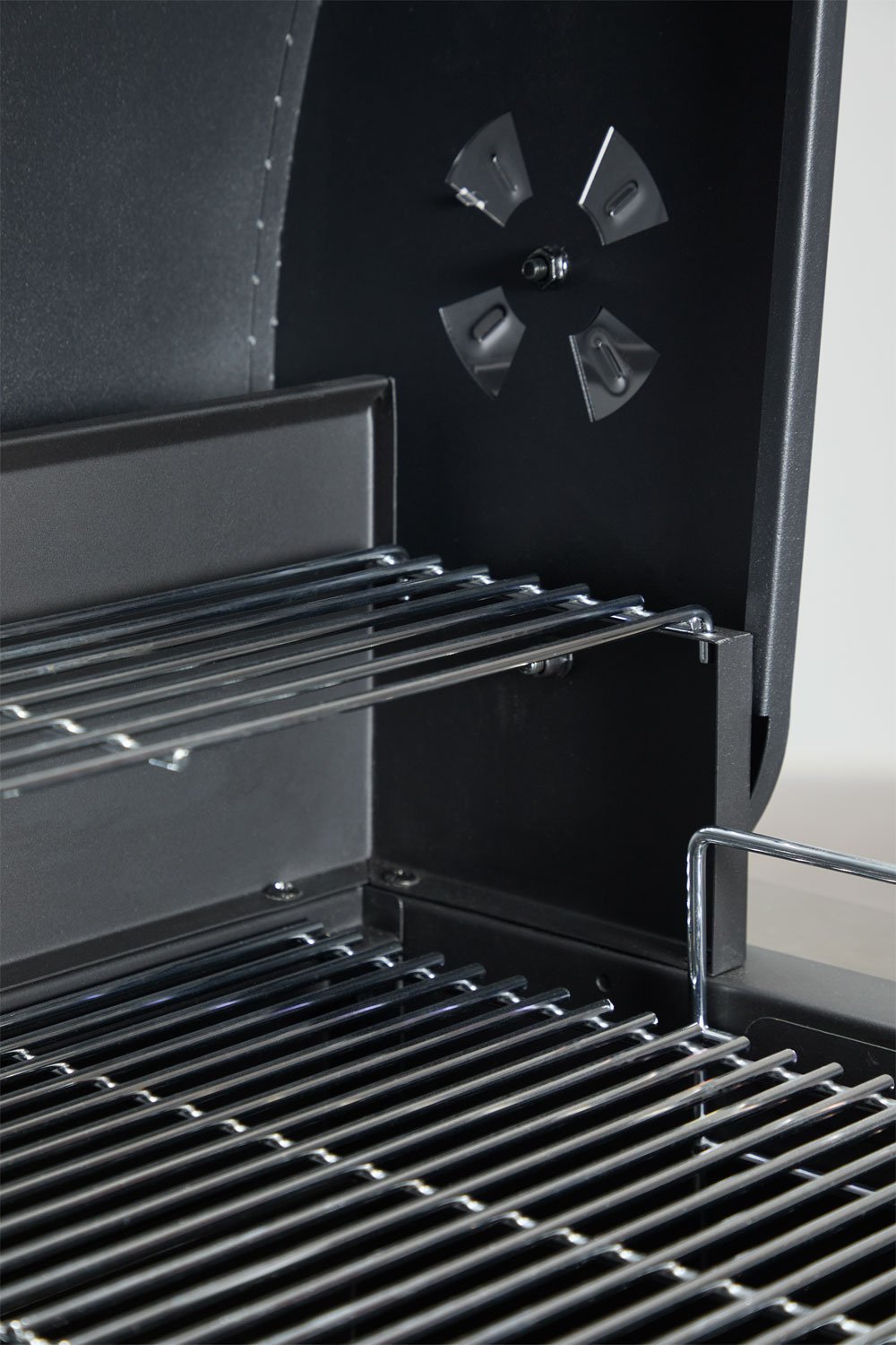 Module avec barbecue au charbon pour cuisine modulaire d'extérieur en acier Savona, image de la galerie 9