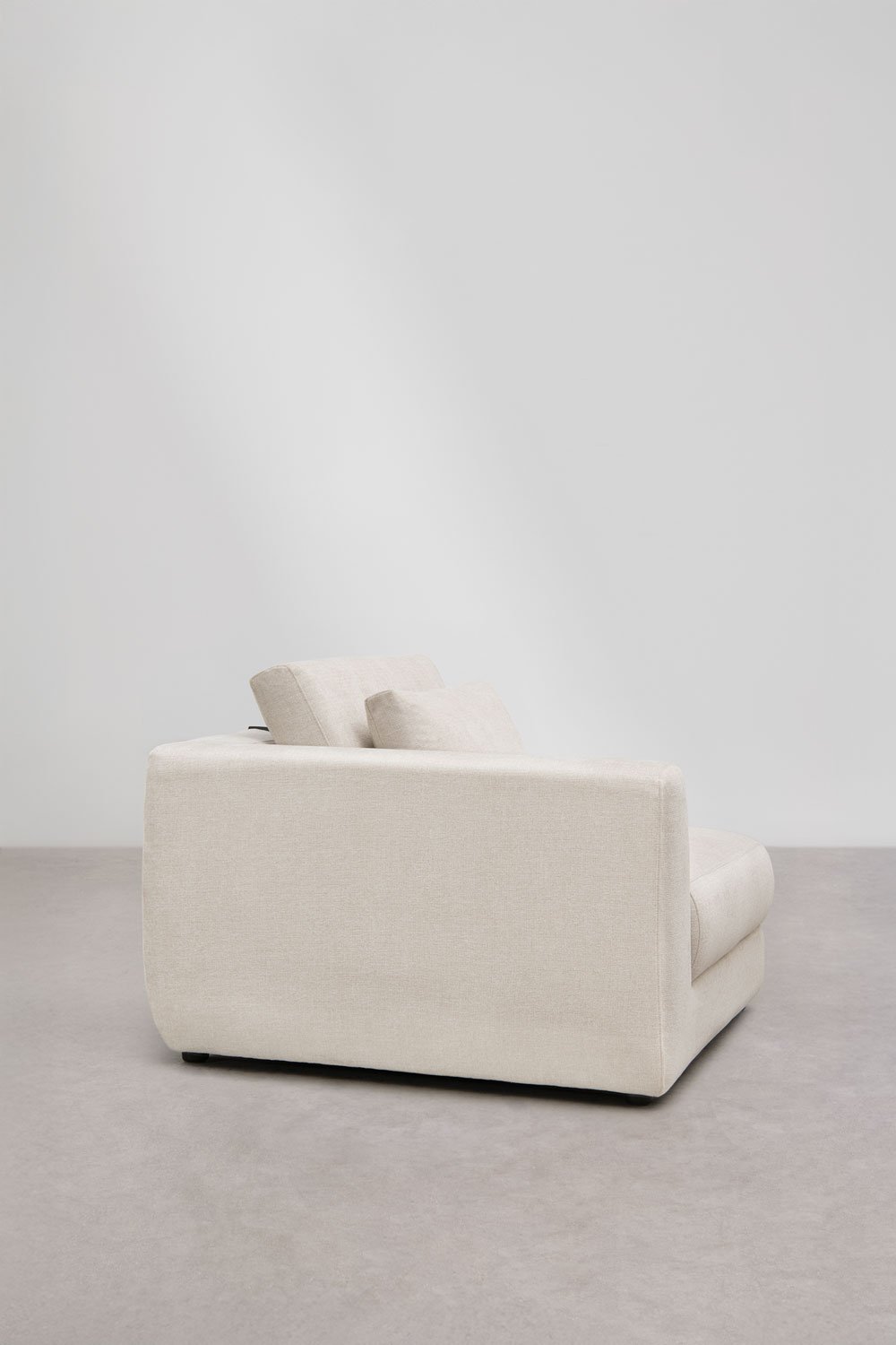 Module d'angle gauche pour canapé modulaire avec appuie-tête réglable en chenille Cataline, image de la galerie 4