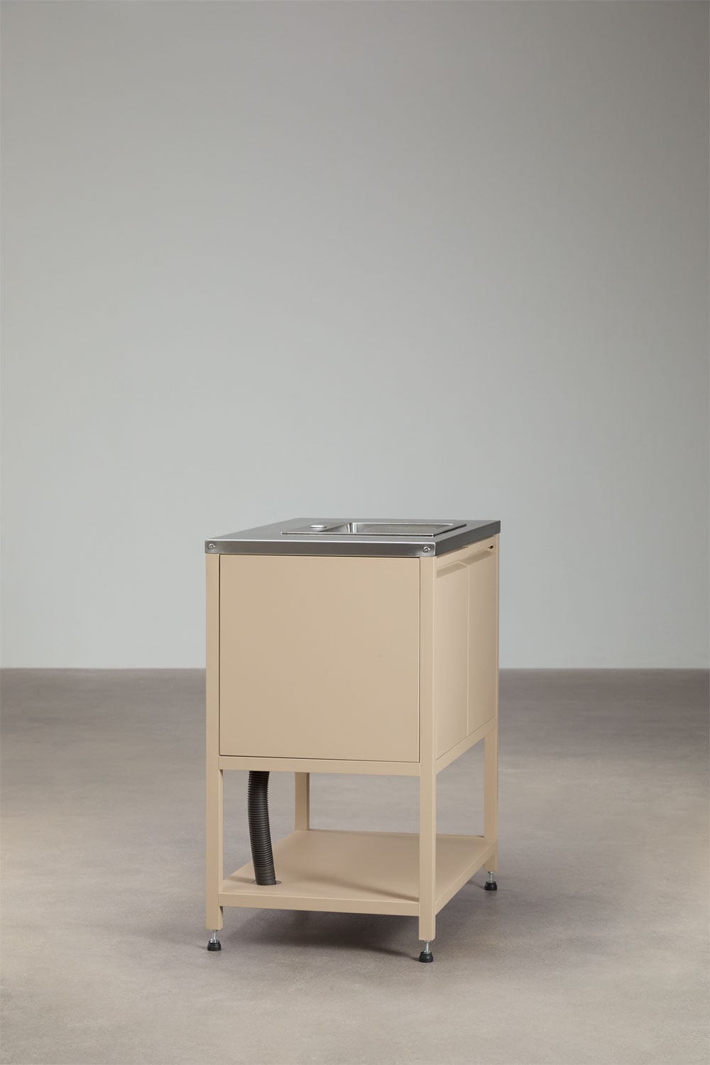 Module de rangement avec évier pour cuisine modulaire d'extérieur en acier Savona, image de la galerie 2