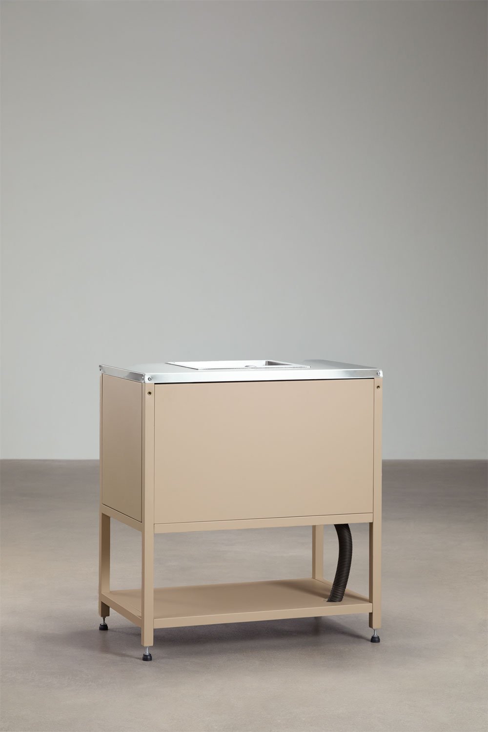 Module de rangement avec évier pour cuisine modulaire d'extérieur en acier Savona, image de la galerie 4