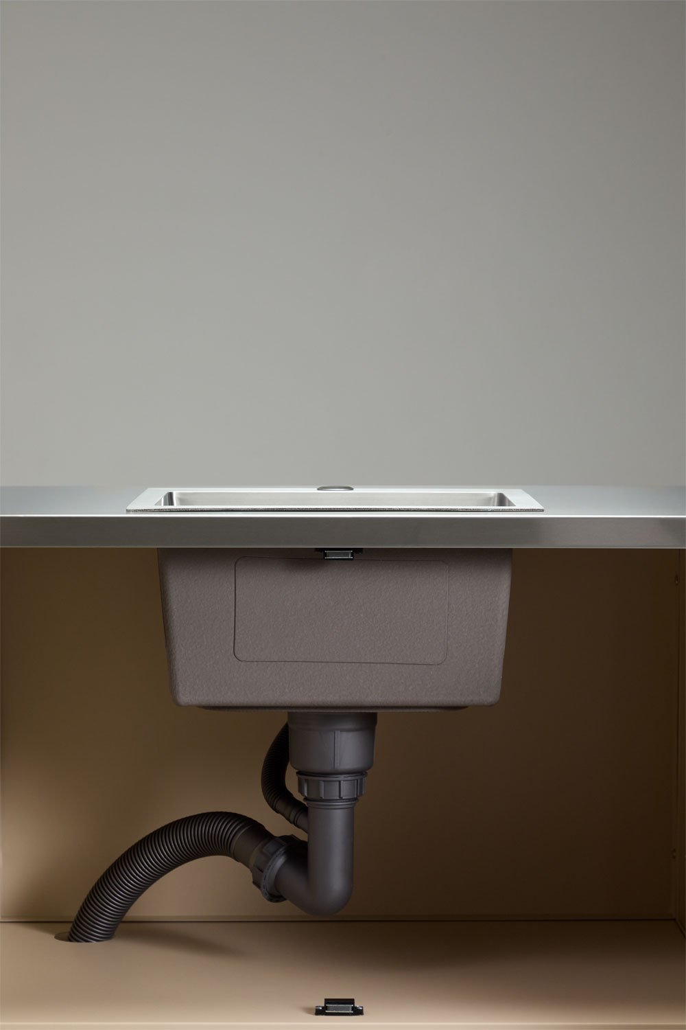 Module de rangement avec évier pour cuisine modulaire d'extérieur en acier Savona, image de la galerie 7