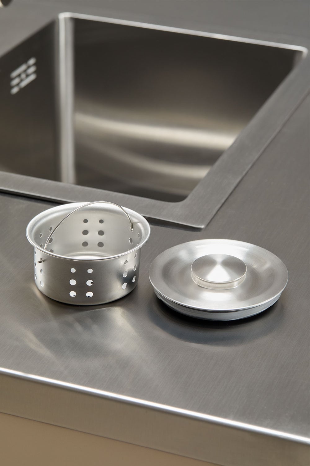 Module de rangement avec évier pour cuisine modulaire d'extérieur en acier Savona, image de la galerie 7