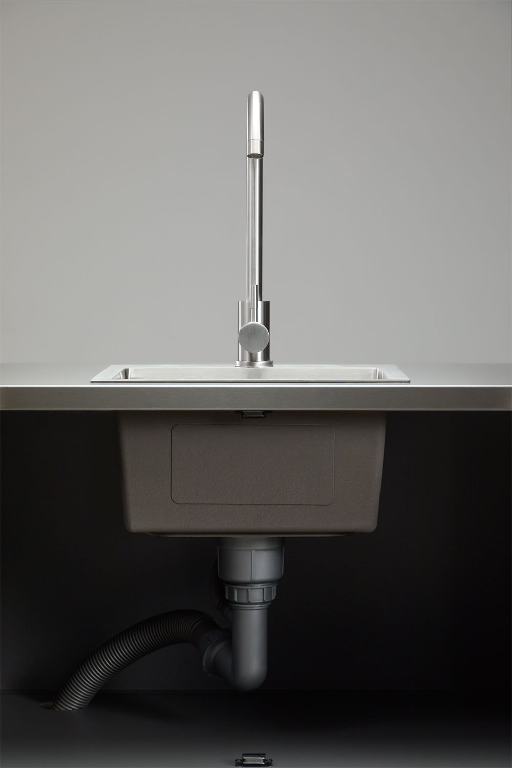 Module de rangement avec évier pour cuisine modulaire d'extérieur en acier Savona, image de la galerie 10