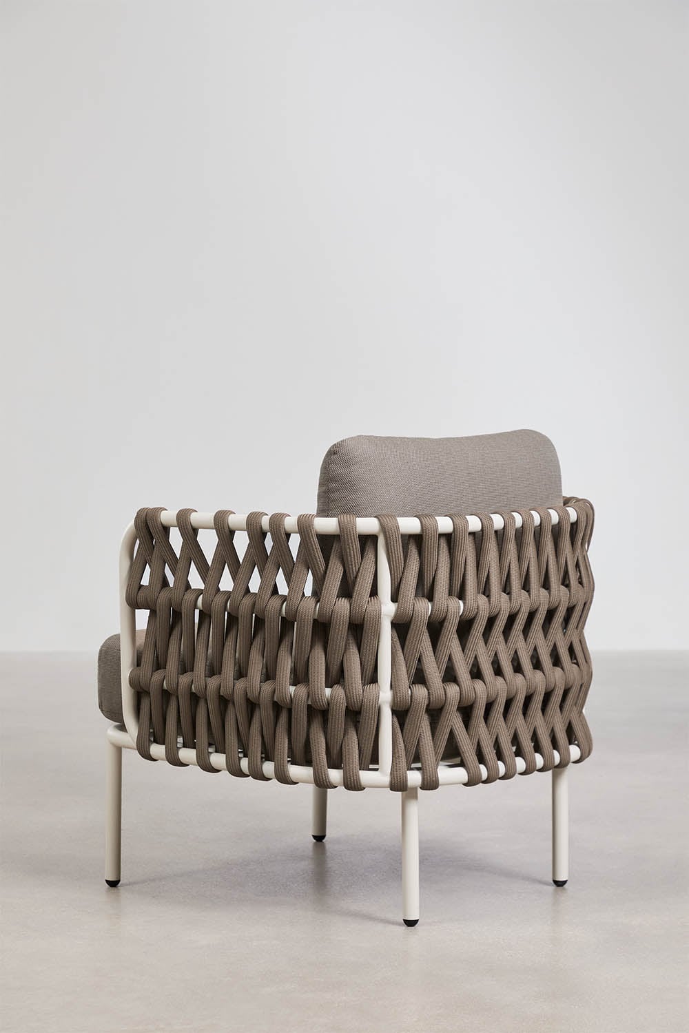 Pack de 2 fauteuils de jardin en aluminium et corde tressée Tevary, image de la galerie 7