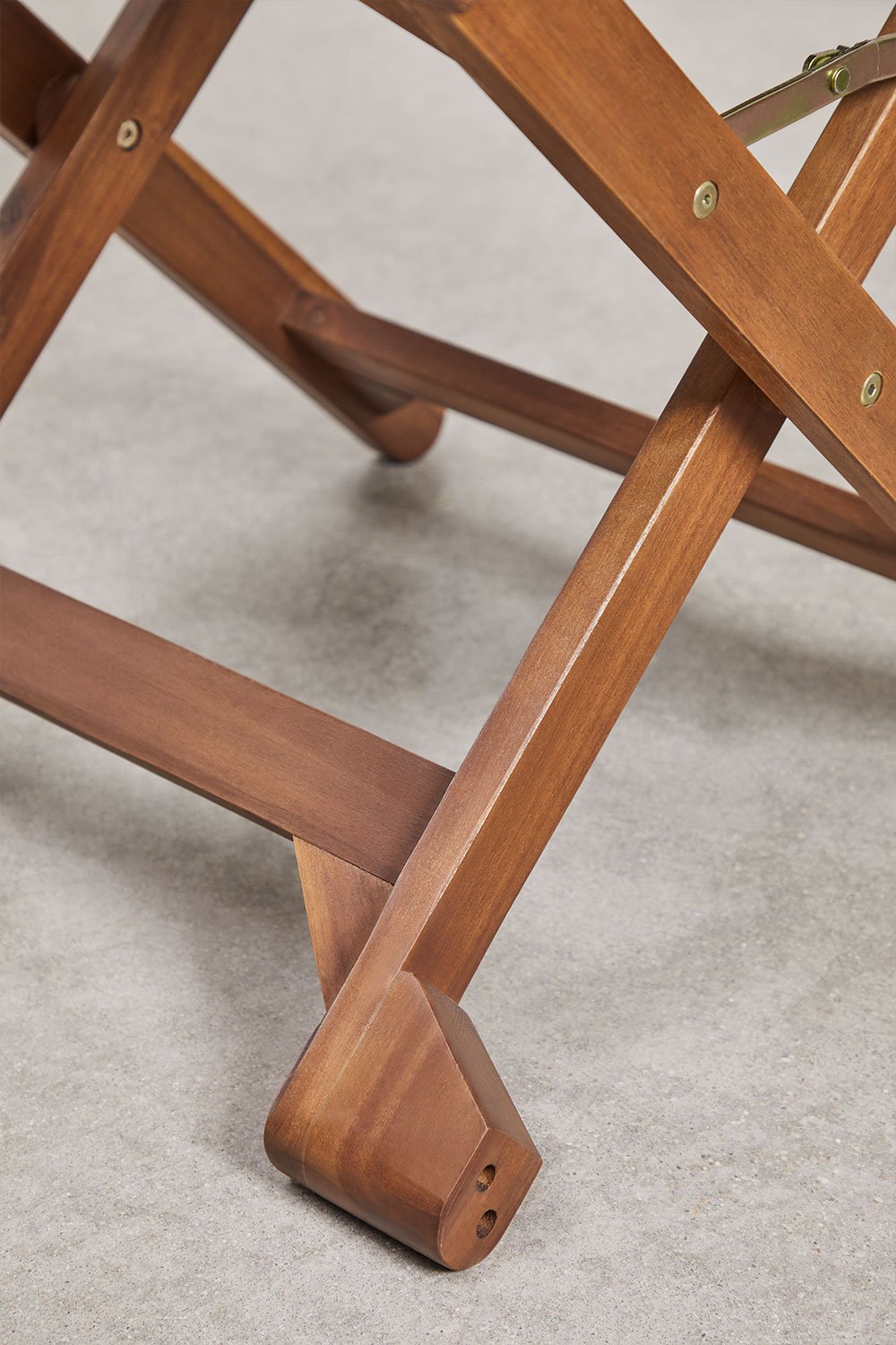 Chaise de réalisateur pliante de jardin en bois d'acacia Ridley, image de la galerie 6