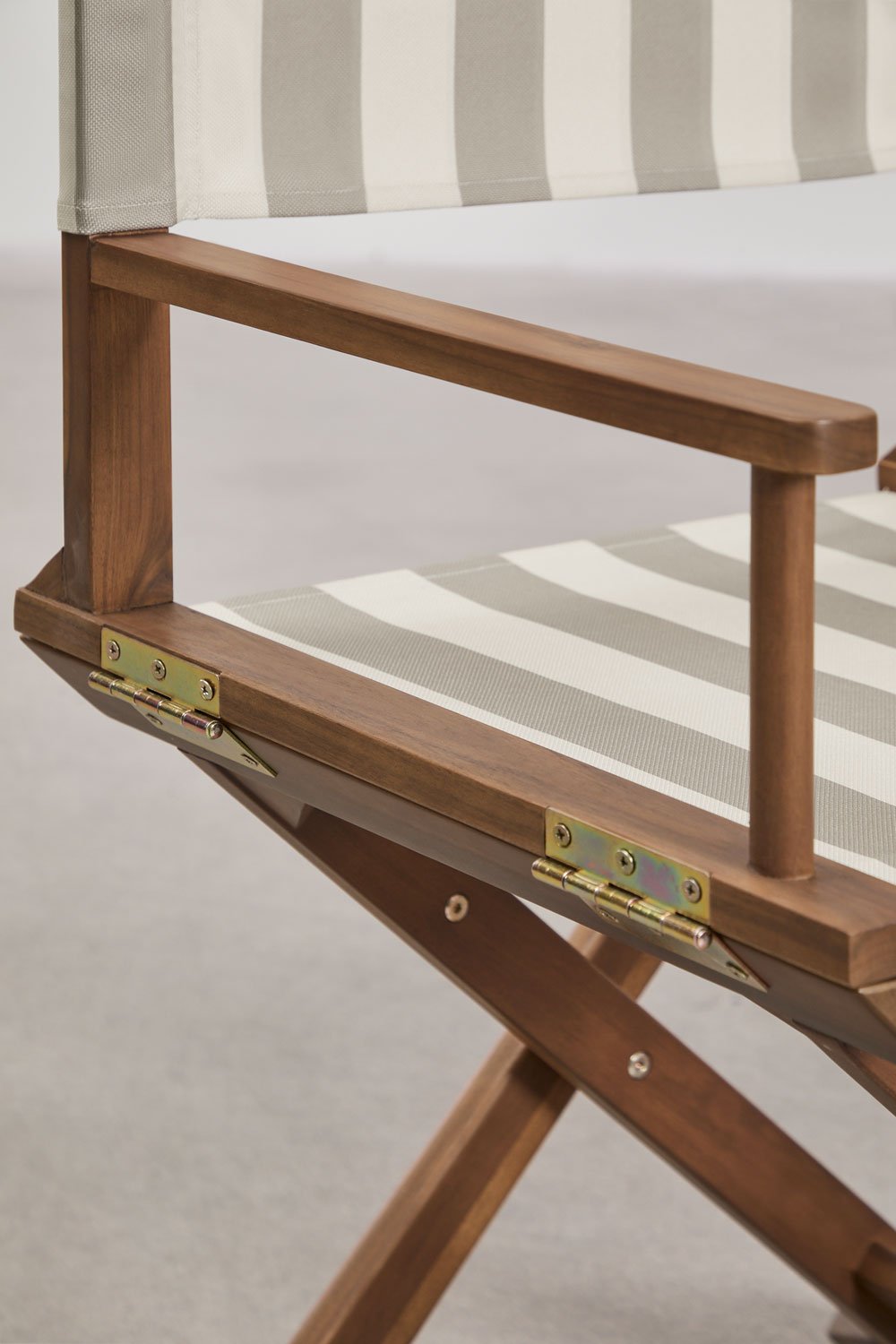 Chaise de réalisateur pliante de jardin en bois d'acacia Ridley, image de la galerie 4