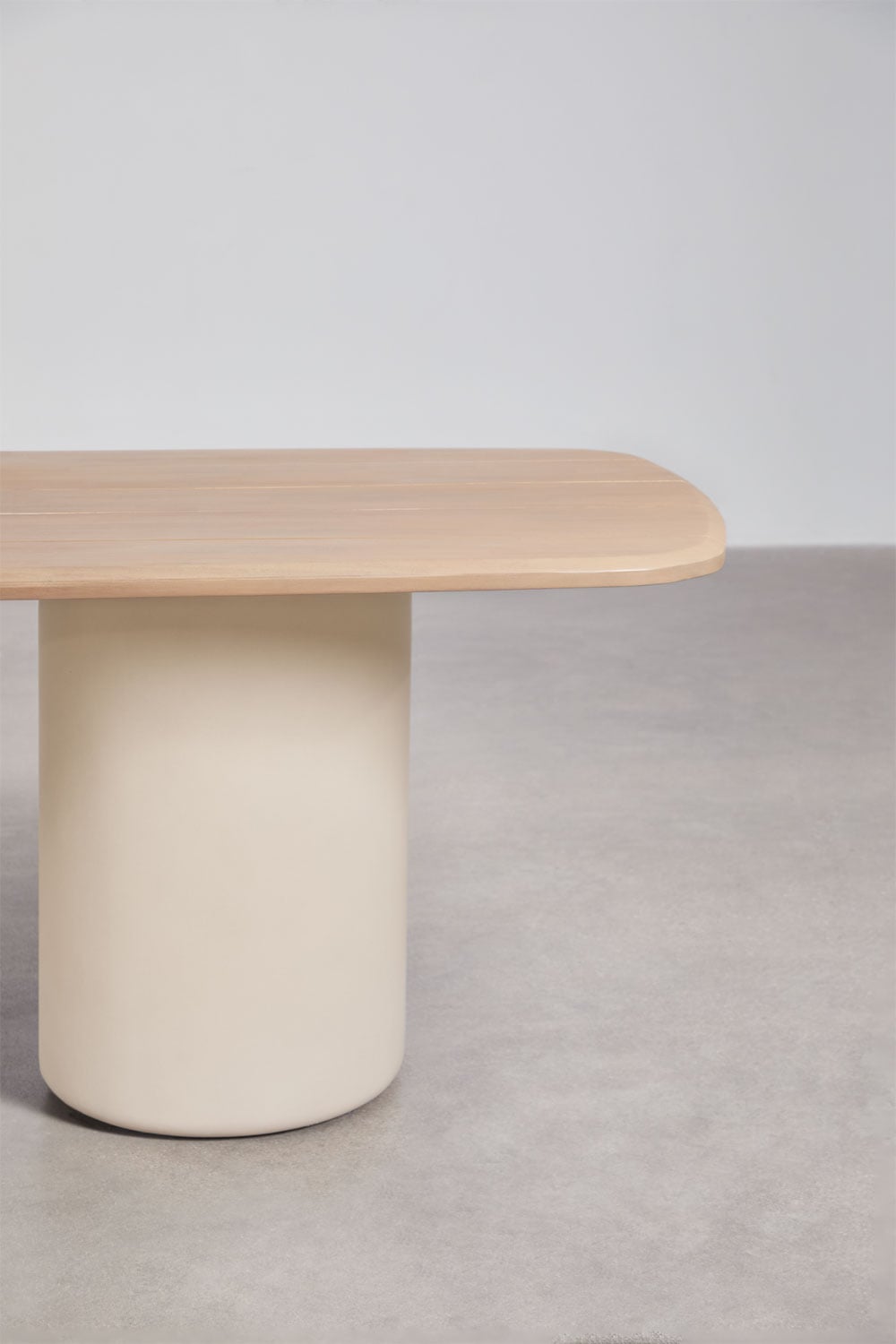 Table de jardin rectangulaire 270x110 cm en bois d'acacia Leighton, image de la galerie 3